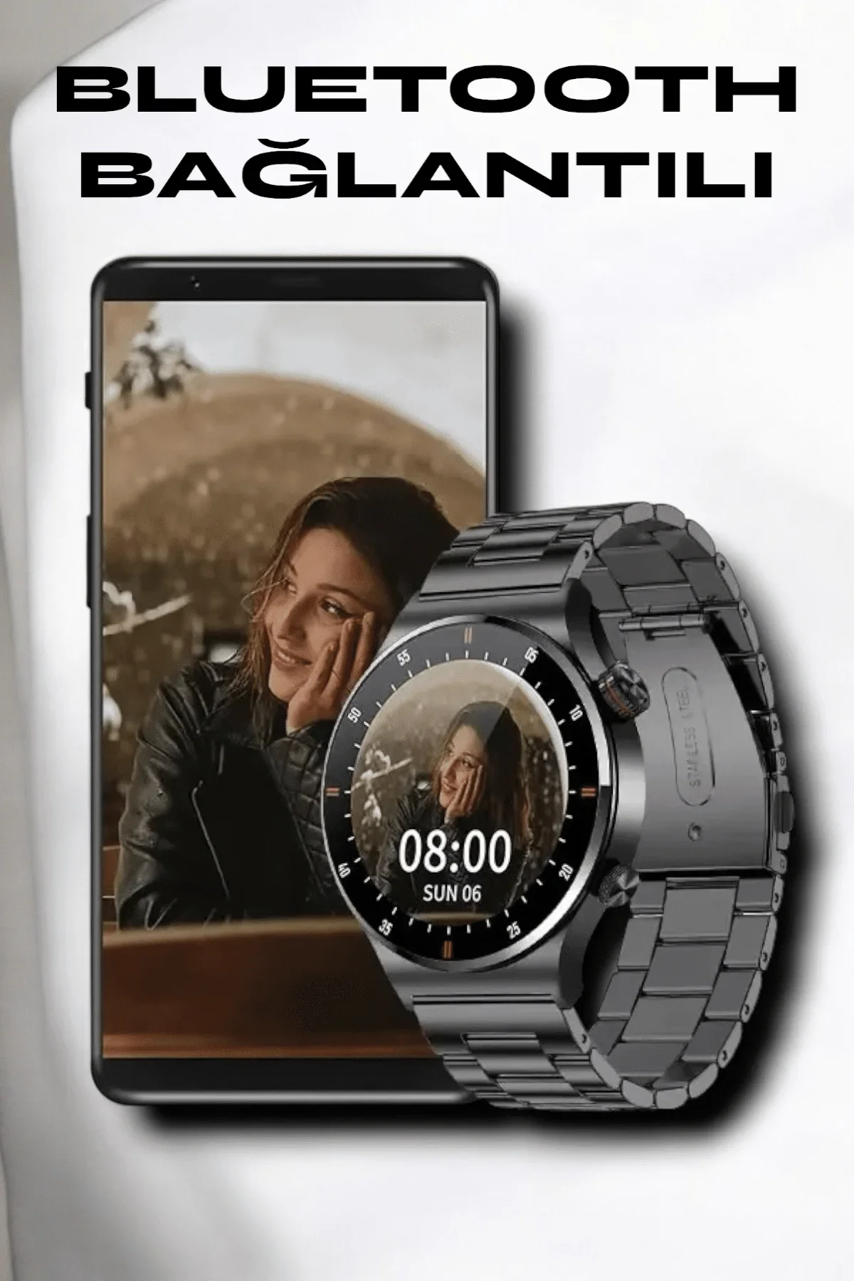Nfc Ve Kablosuz Şarjlı Akıllı Saat Ekg, Nabız &amp; Spor Modları İle İos Ve Android Uyumlu - Just Cheap Store Görsel 3
