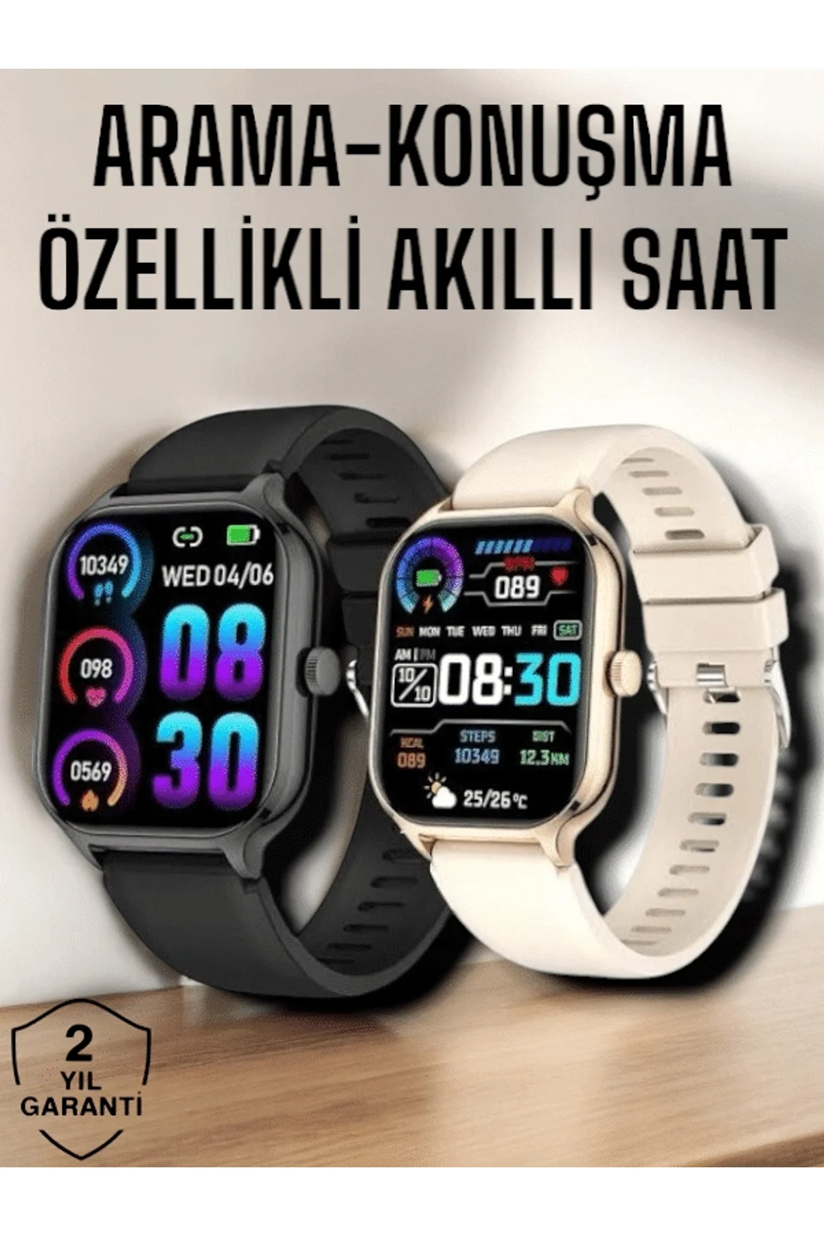 Suya Dayanıklı Bluetooth Akıllı Saat Gps, Adımsayar, Nabız &amp; Sağlık Takibi