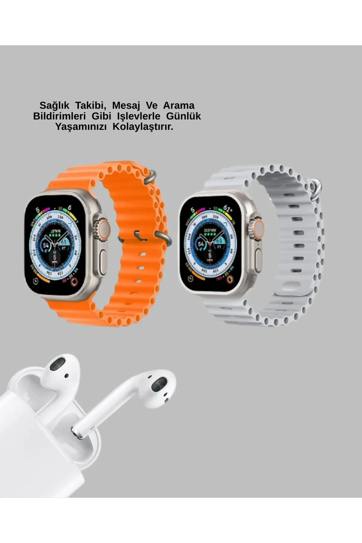 Watch 9 Max Akıllı Saat Sesli Görüşme Özellikli Kulaklık Seti - Just Cheap Store Görsel 5