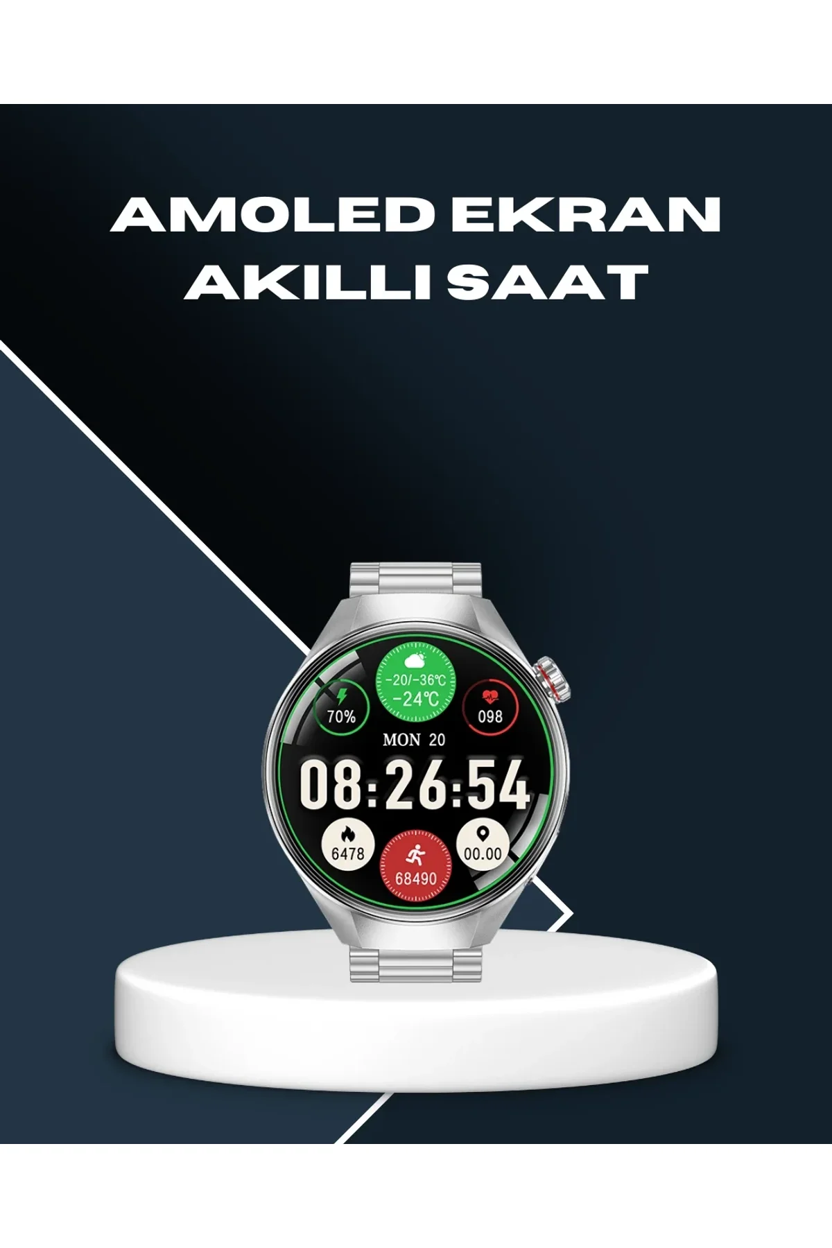 Akıllı Saat Bluetooth Görüşme Destekli – Spor, Sağlık Ve Bildirim Özellikli - Just Cheap Store Görsel 2
