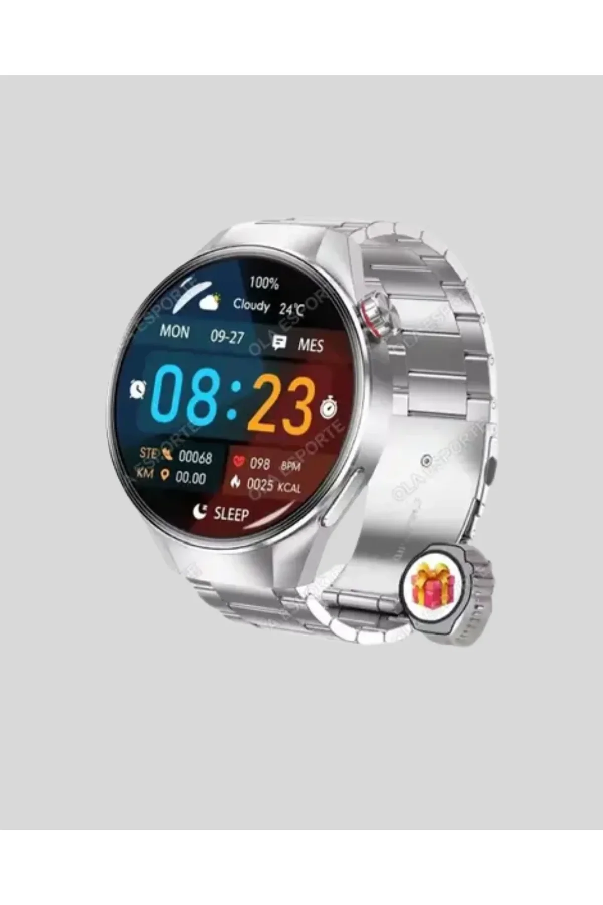 Akıllı Saat Amoled Ekran Bluetooth Aramalı – Nabız, Uyku Ve Spor Takipli - Just Cheap Store Görsel 5