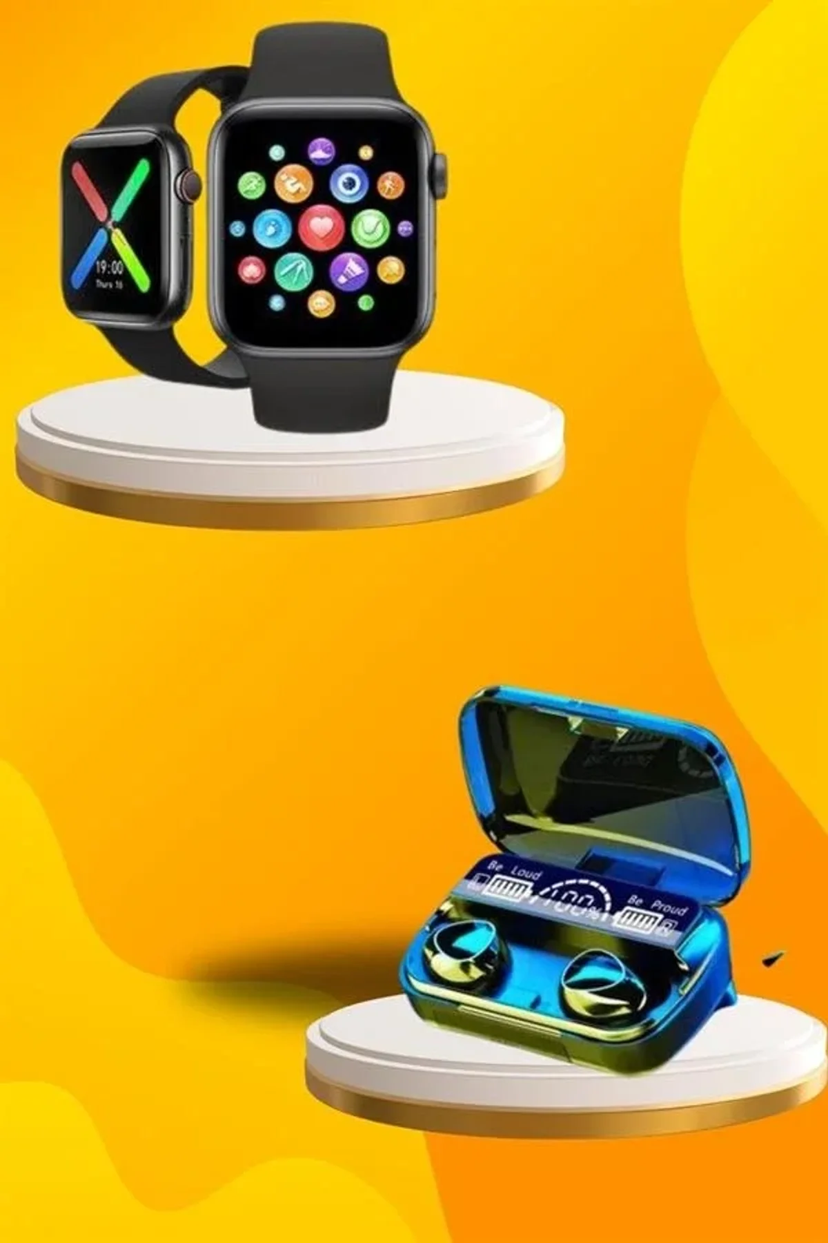 Kaliteli Akıllı Saat Ve Kaliteli Bluetooth Kulaklık Anc Özelliği Uzun Pil Ömrü - Just Cheap Store Görsel 4