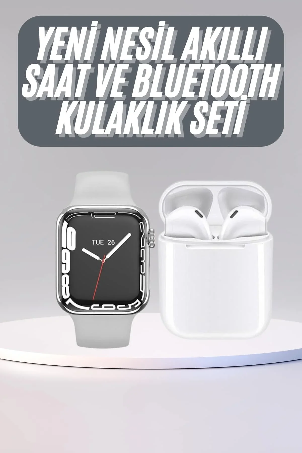 Akıllı Saat Kulaklık Hediyeli Uyku Ve Sağlık Takibi Yapabilen Uzun Ömürlü - Just Cheap Store Görsel 2