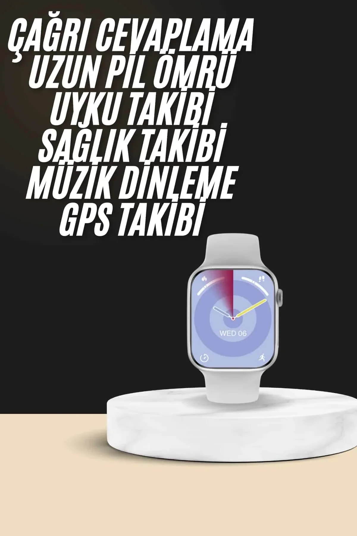 Akıllı Saat Kulaklık Hediyeli Uyku Ve Sağlık Takibi Yapabilen Uzun Ömürlü - Just Cheap Store Görsel 3