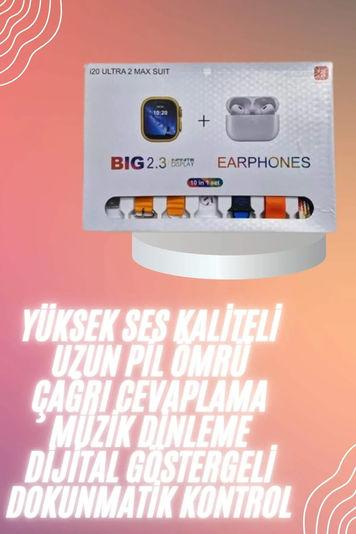 Yeni Nesil 7 Kordonlu Arama Bildirim Özellikli Kulaklık Hediyeli Akıllı Saat - Just Cheap Store Görsel 3