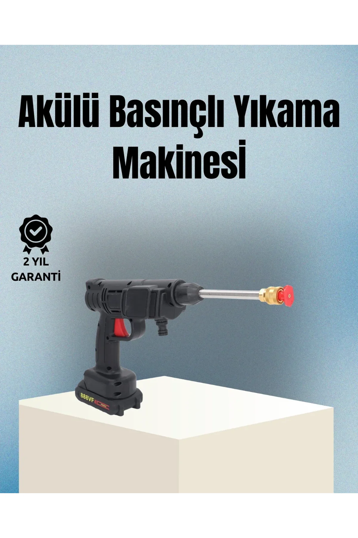 Taşınabilir Şarjlı Basınçlı Yıkama Tabancası Köpük Aparatlı - Just Cheap Store Görsel 2