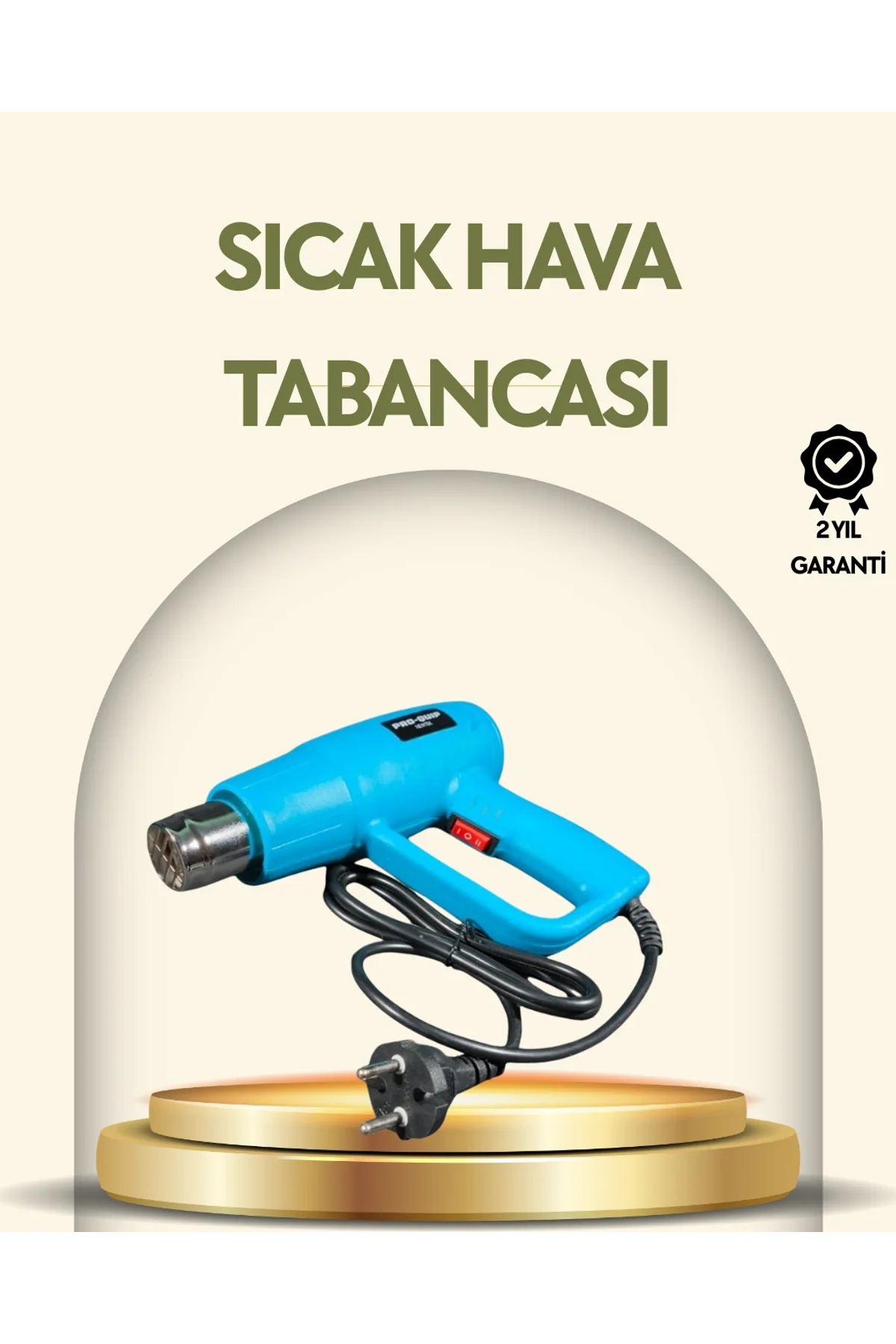 2000w Profesyonel 2 Kademeli Isı Tabancası Sıcak Hava Üfleme