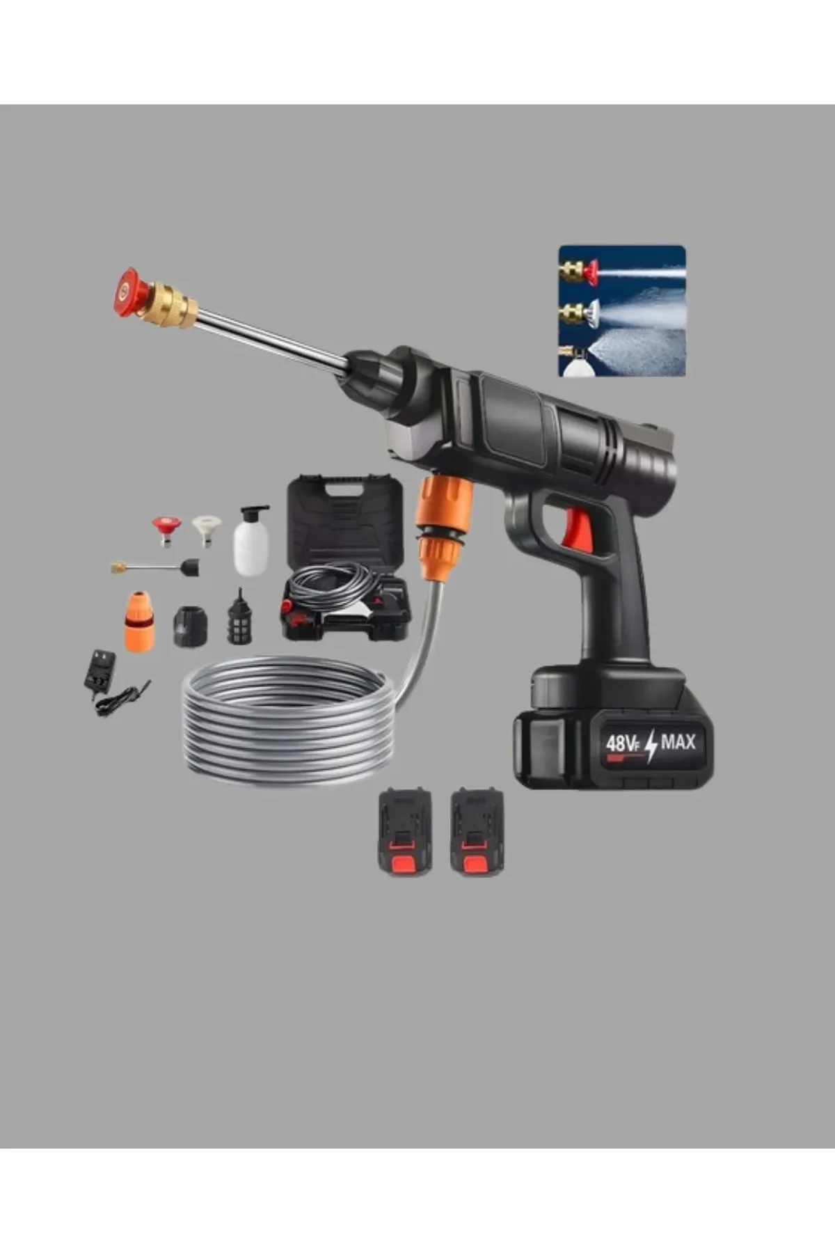 Akülü Basınçlı Yıkama Tabancası 450psı Su Püskürtme Makinesi - Just Cheap Store Görsel 5