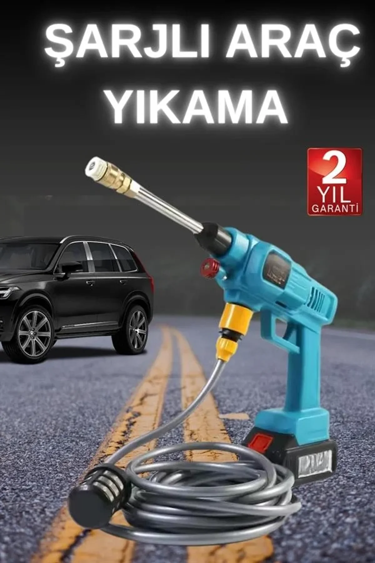 Şarjlı Ve Yüksek Basınçlı Oto Yıkama Makinesi Ve Sulama Tabancası Bahçe Yıkama Makinesi - Just Cheap Store Görsel 3