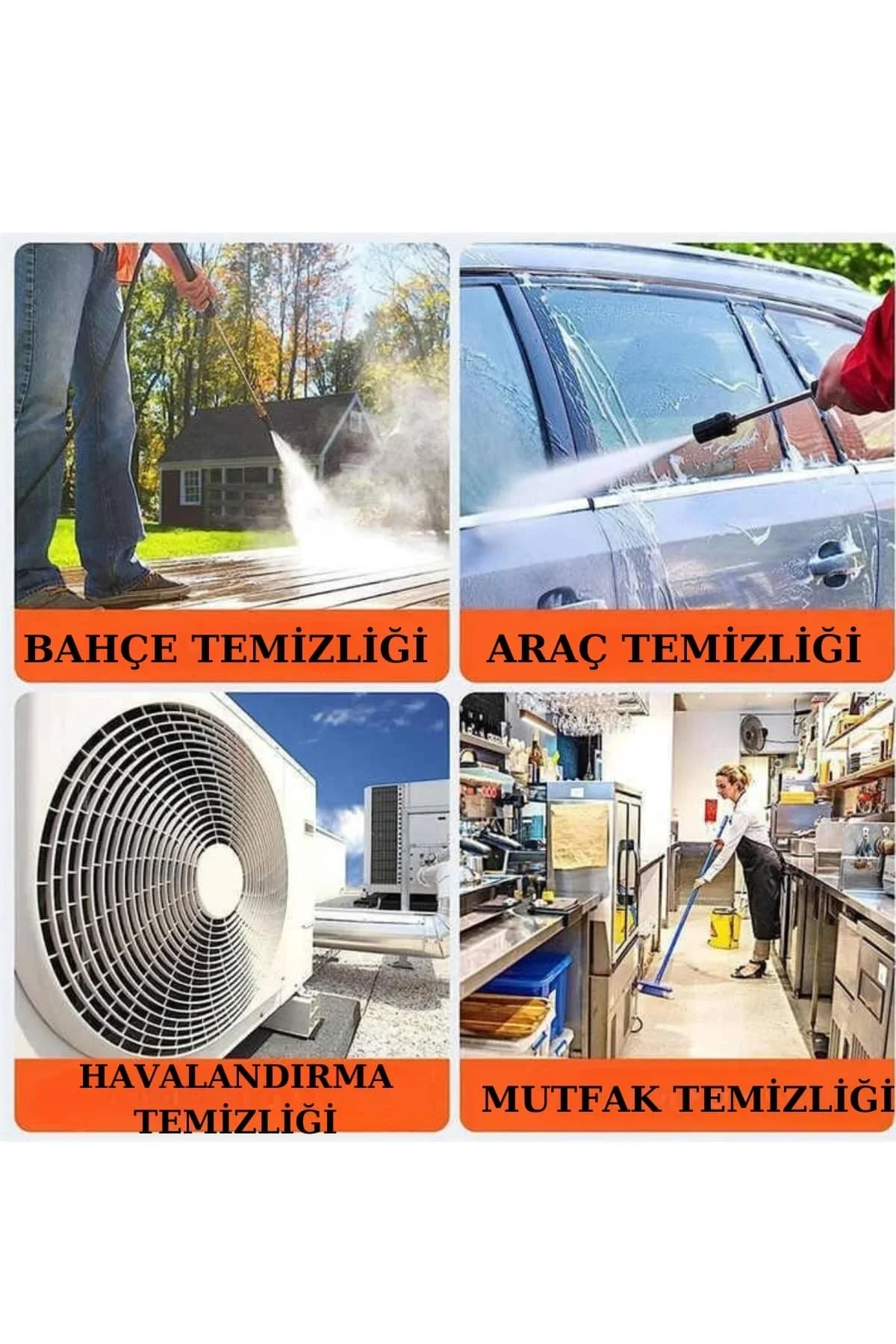 Şarjlı Ve Yüksek Basınçlı Oto Yıkama Makinesi Ve Sulama Tabancası Bahçe Yıkama Makinesi - Just Cheap Store Görsel 3