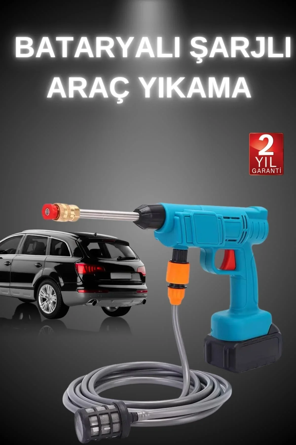 Şarjlı Ve Yüksek Basınçlı Oto Yıkama Makinesi Ve Sulama Tabancası Bahçe Yıkama Makinesi - Just Cheap Store Görsel 2