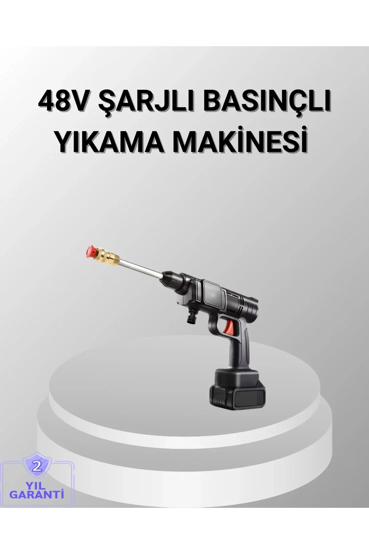 48v Kablosuz Yıkama Makinesi – 2 Pil, Köpük Tankı Ve Ayarlanabilir - Just Cheap Store Görsel 2