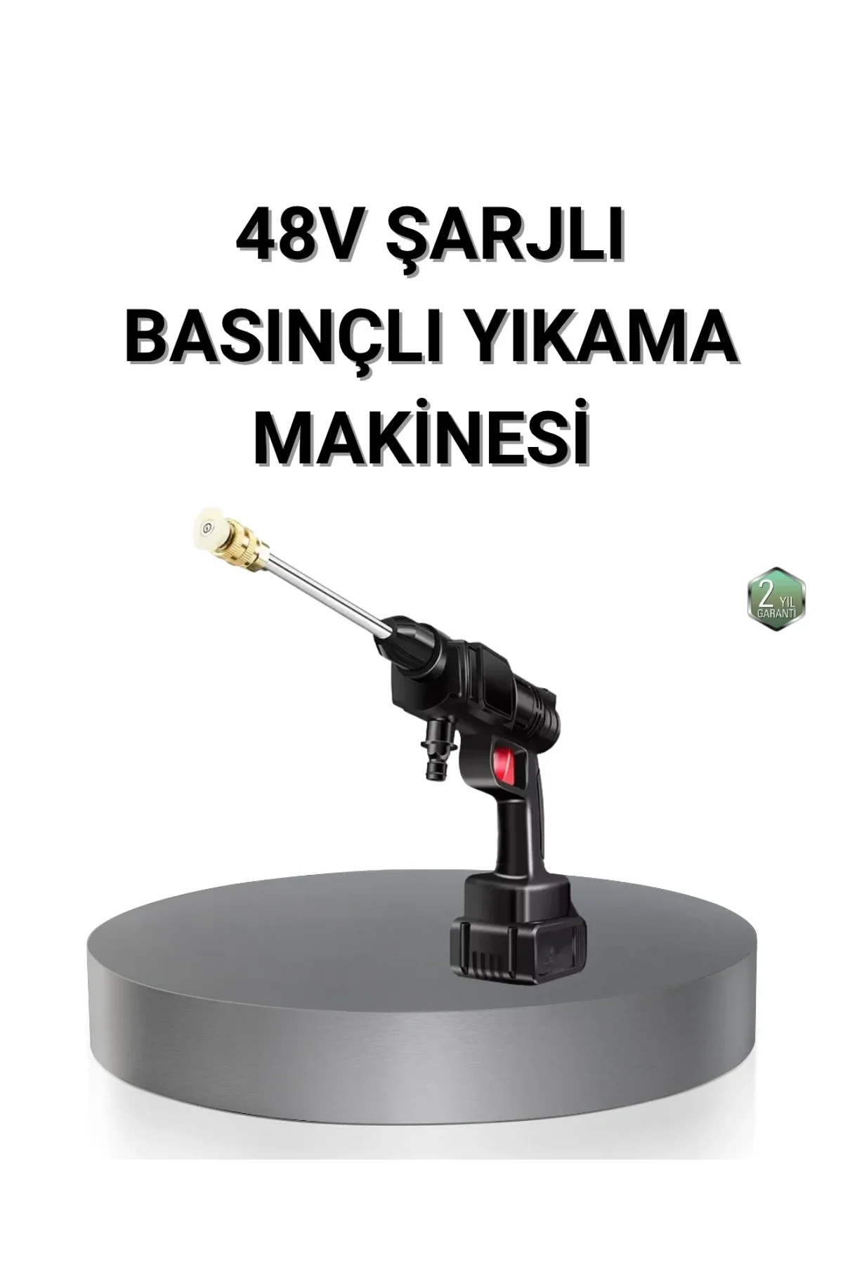 Kablosuz Basınçlı Yıkama Makinesi – 48v Güçlü Motor, 2 Pil Ve Köpük Hazneli - Just Cheap Store Görsel 2