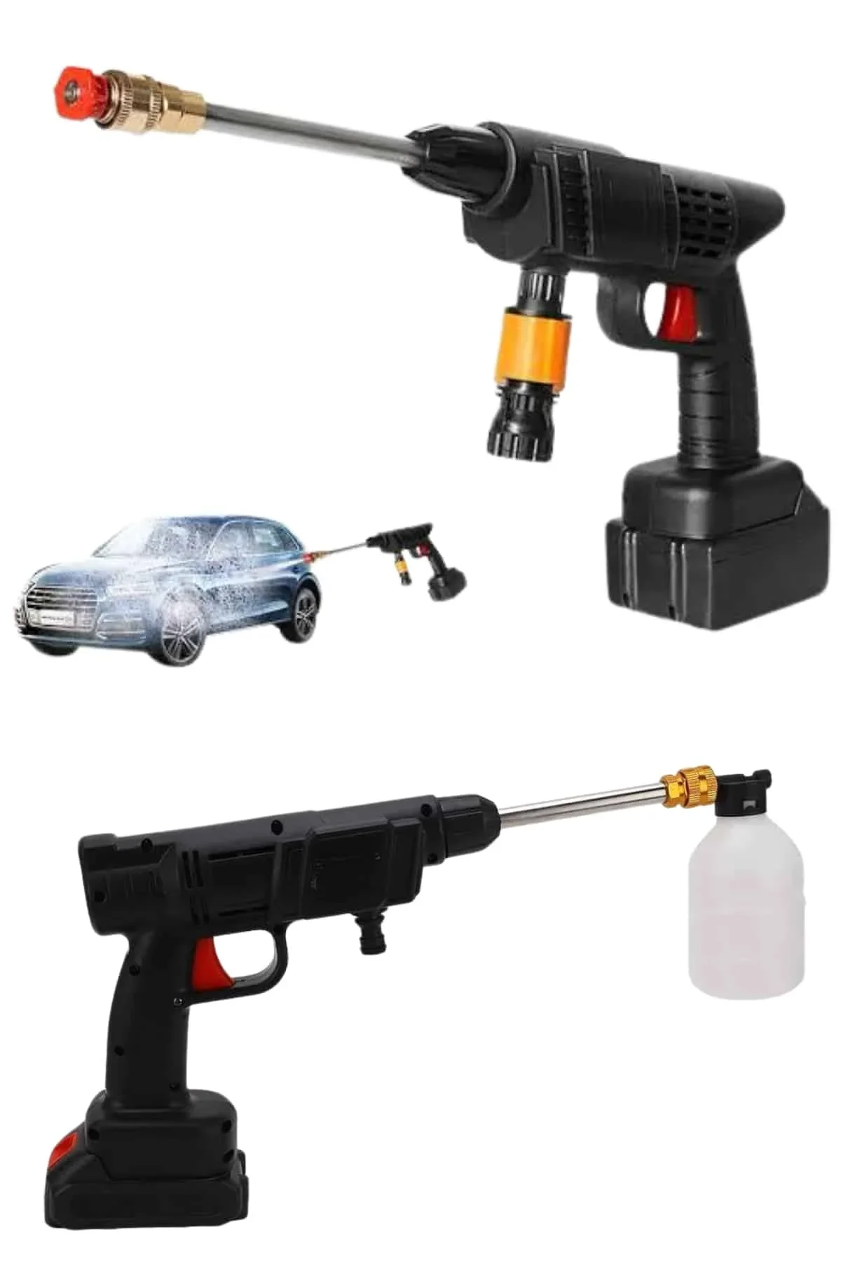 Bahçe Sulama Tabancası Makinesi Yüksek Basınçlı Akülü Yıkama Makinesi - Just Cheap Store Görsel 3