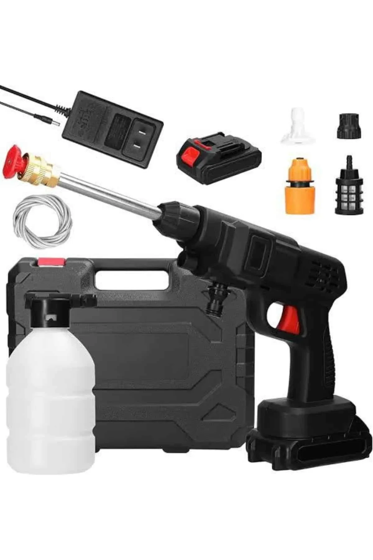 Bahçe Sulama Tabancası Makinesi Yüksek Basınçlı Akülü Yıkama Makinesi - Just Cheap Store Görsel 5