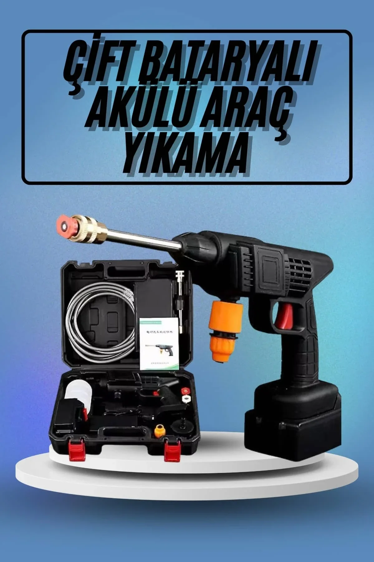 Bahçe Sulama Tabancası Makinesi Yüksek Basınçlı Akülü Yıkama Makinesi - Just Cheap Store Görsel 2