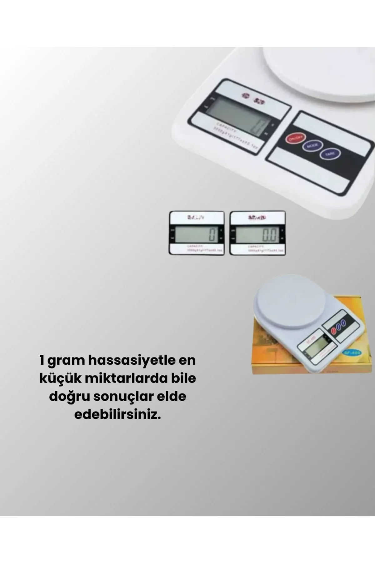 Dijital Mutfak Terazisi 10kg Kapasiteli 1g Hassasiyetli - Just Cheap Store Görsel 3