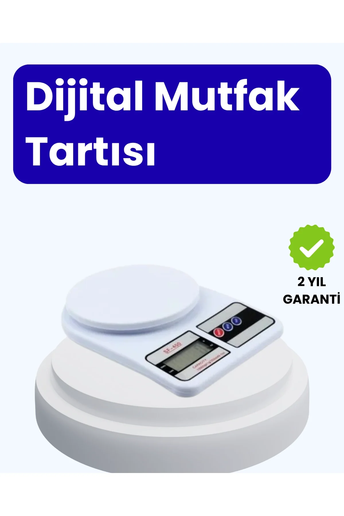 Dijital Mutfak Terazisi 10kg Kapasiteli 1g Hassasiyetli
