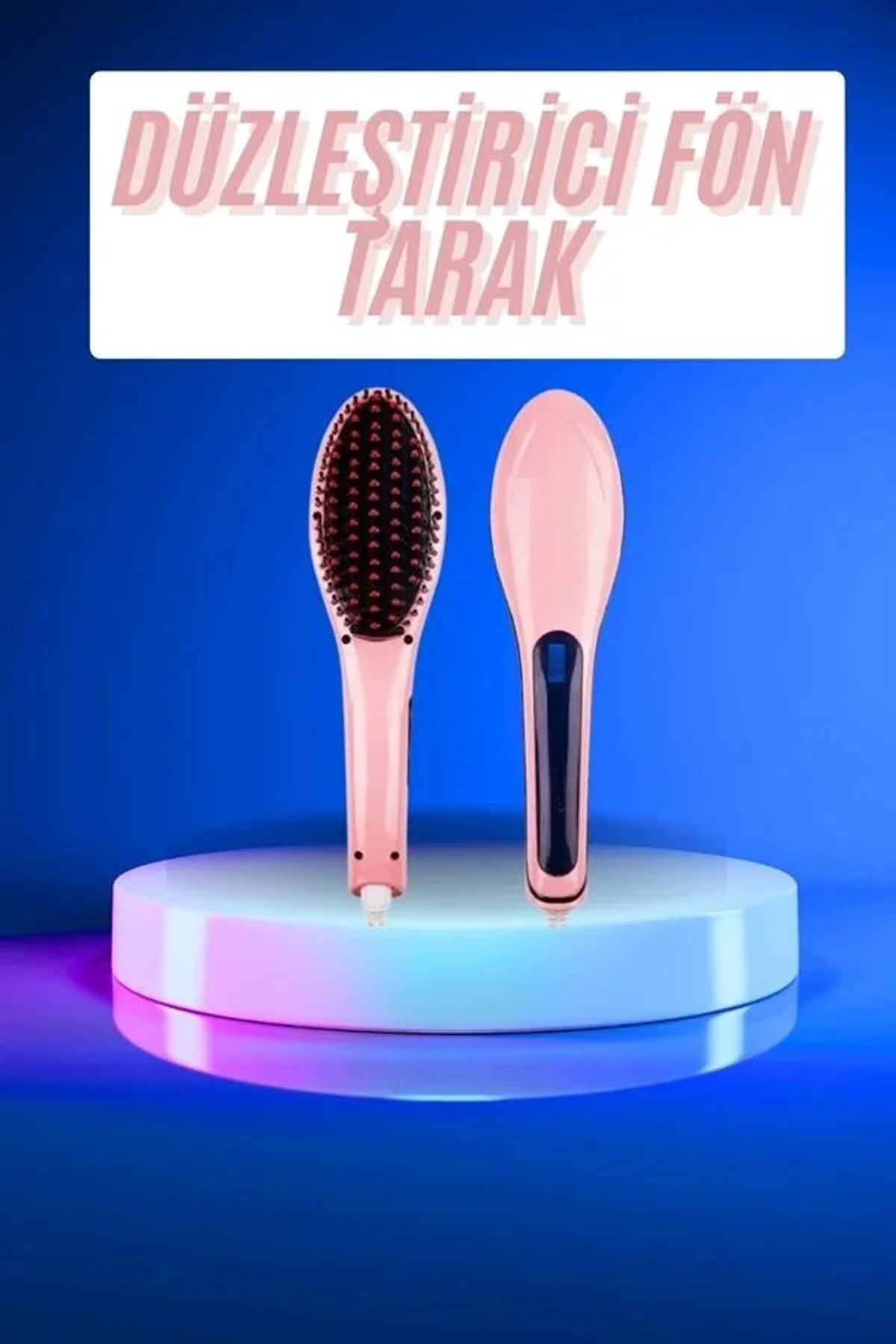 Saç Düzleştirici Tarak Dijital Göstergeli Seramik Kaplama Sıkı Dişli - Just Cheap Store Görsel 3