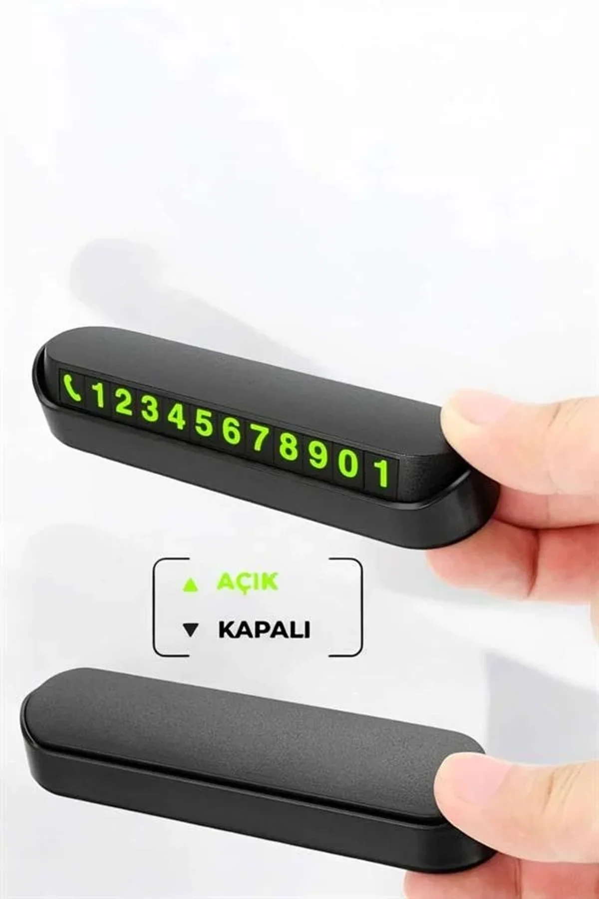 Araç İçi Numaratör Numaralık Torpido Üstü Açılır Kapanır Telefon Numarası Bırakma - Just Cheap Store Görsel 4