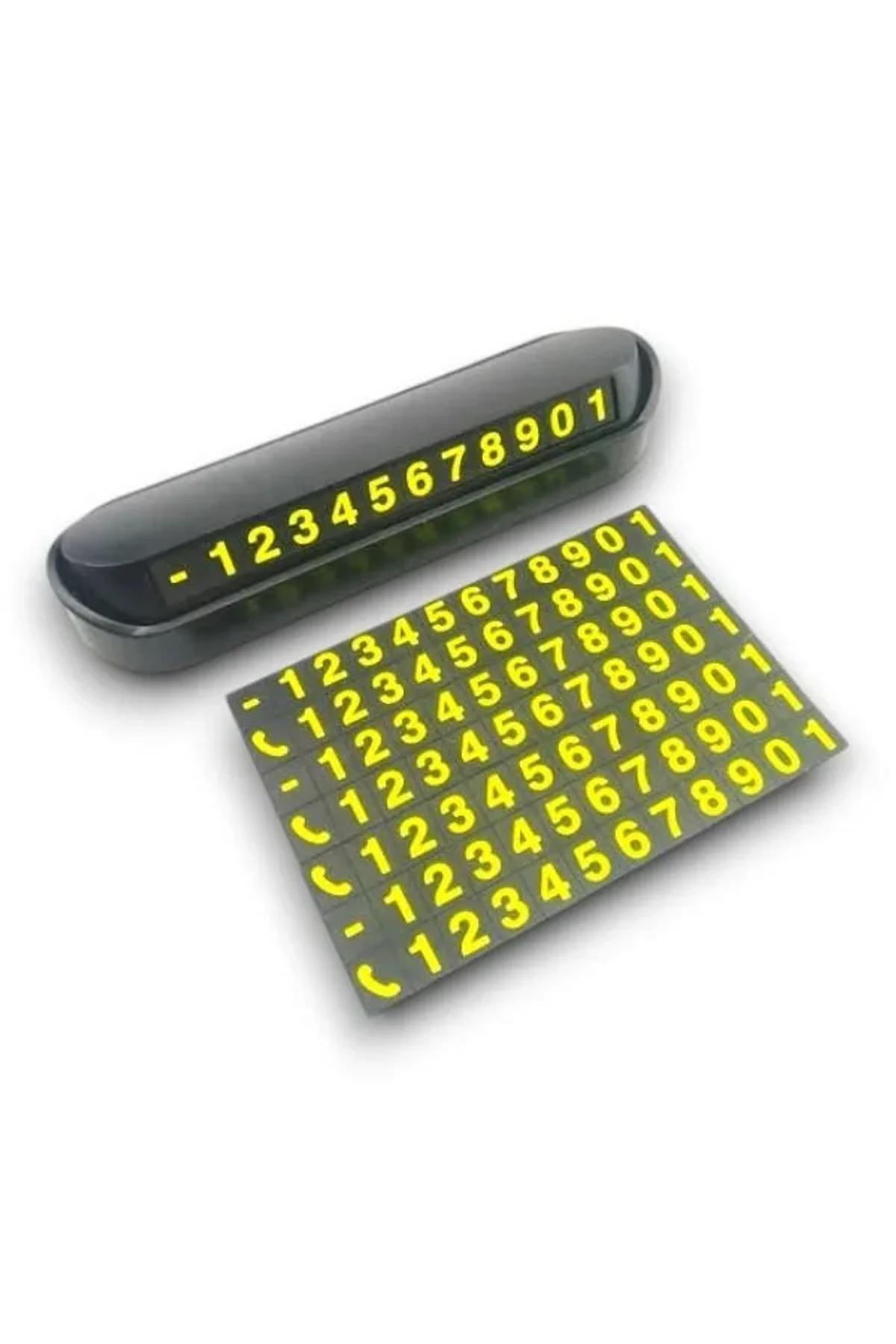 Araç İçi Numaratör Numaralık Torpido Üstü Açılır Kapanır Telefon Numarası Bırakma - Just Cheap Store Görsel 5