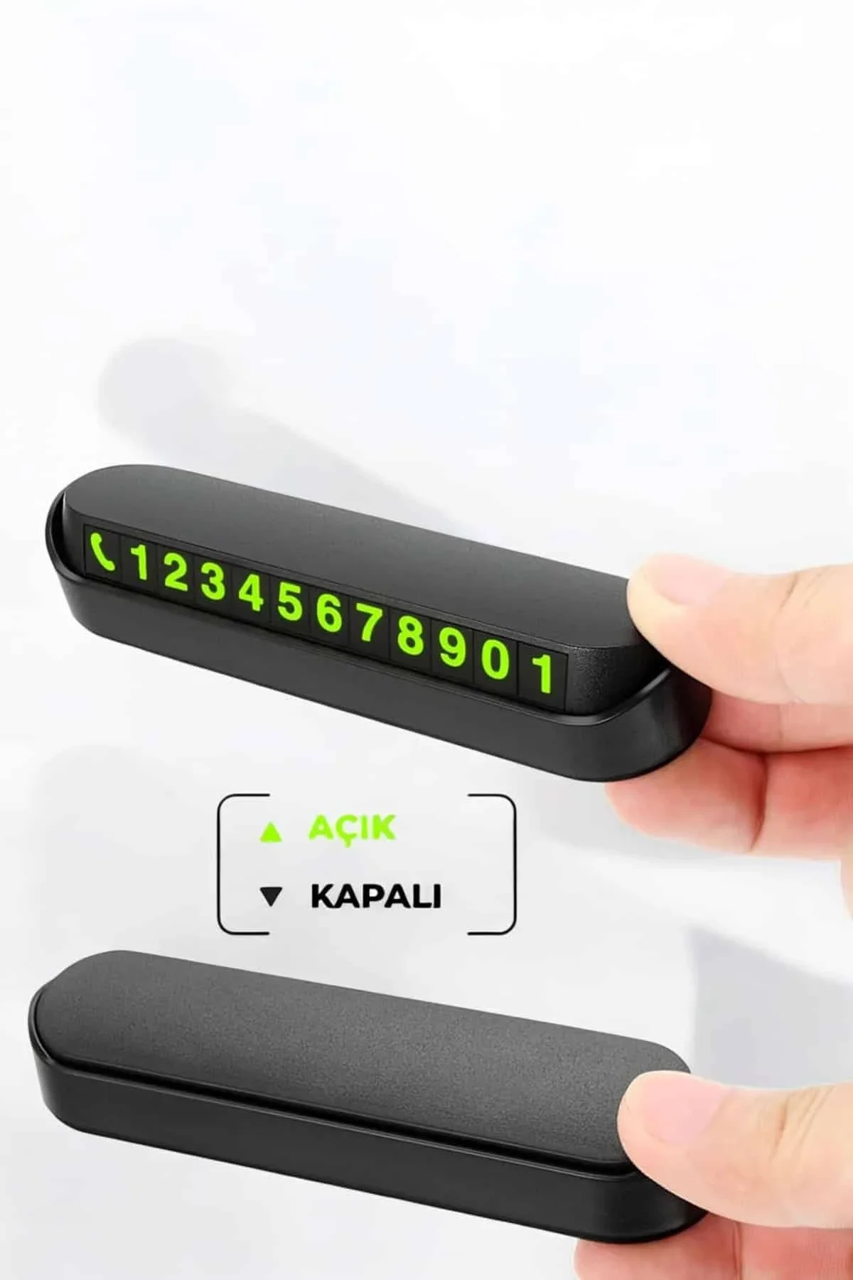 Araç İçi Numaratör Numaralık Torpido Üstü Açılır Kapanır Telefon Numarası Bırakma - Just Cheap Store Görsel 5