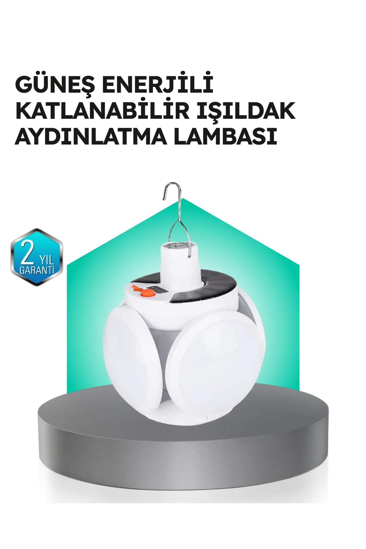 Pratik Katlanabilir Solar Led Aydınlatma Lambası