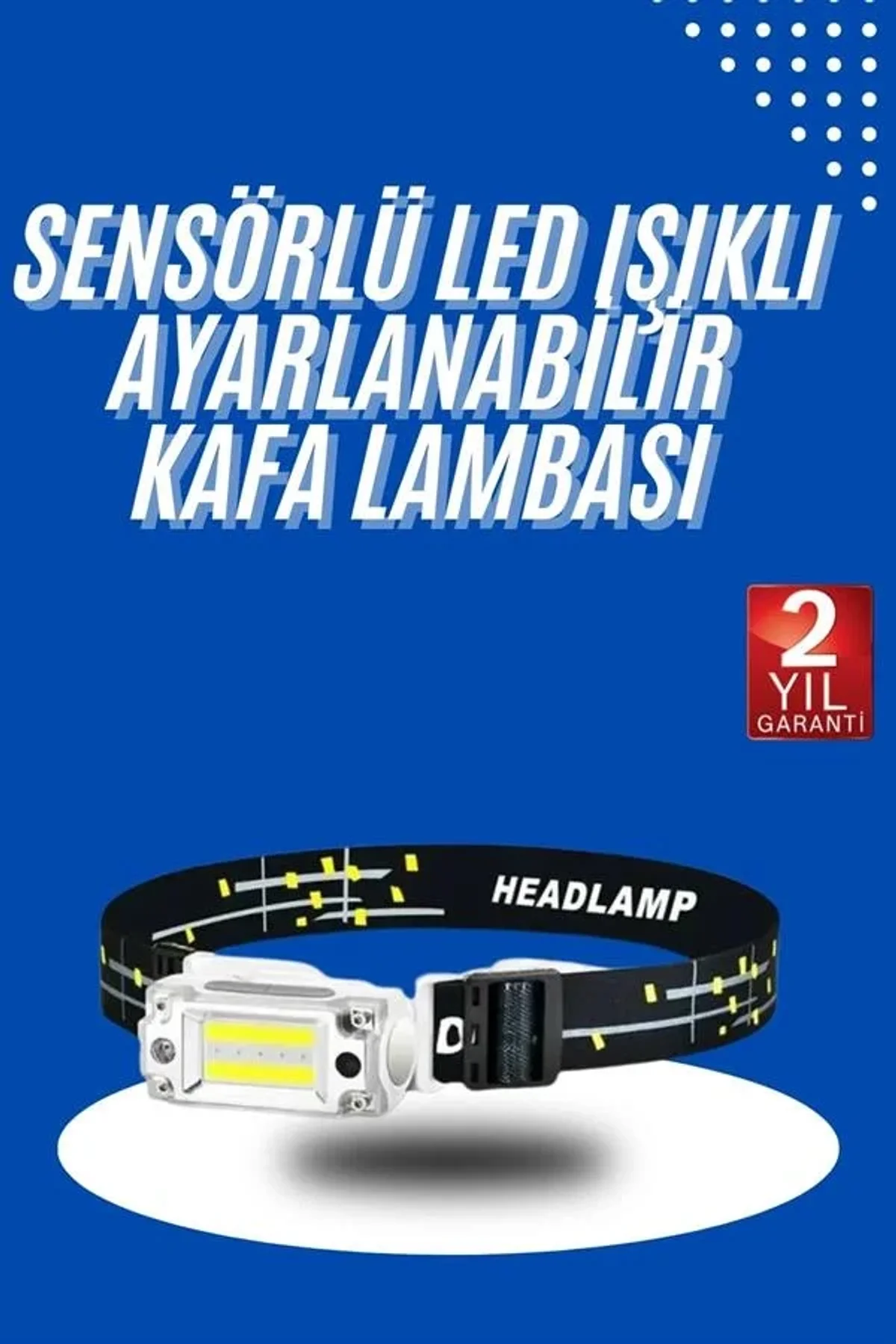 Kafa Lambası, Su Geçirmez Kafa Feneri 3 Mod Aydınlatma - Just Cheap Store Görsel 3