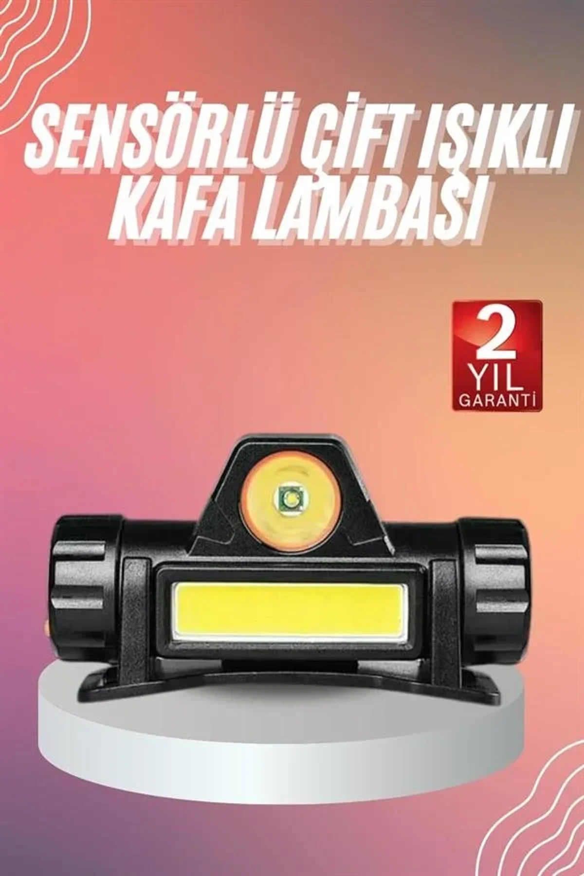 Kafa Lambası Çalışma Işığı Kafa Feneri Şarjlı Mıknatıslı Fenerli - Just Cheap Store Görsel 3