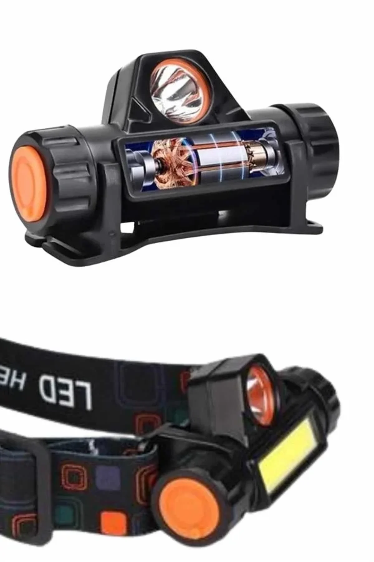 Kafa Lambası Çalışma Işığı Süper Parlak Mıknatıslı Lityum Lion Pilli - Just Cheap Store Görsel 4