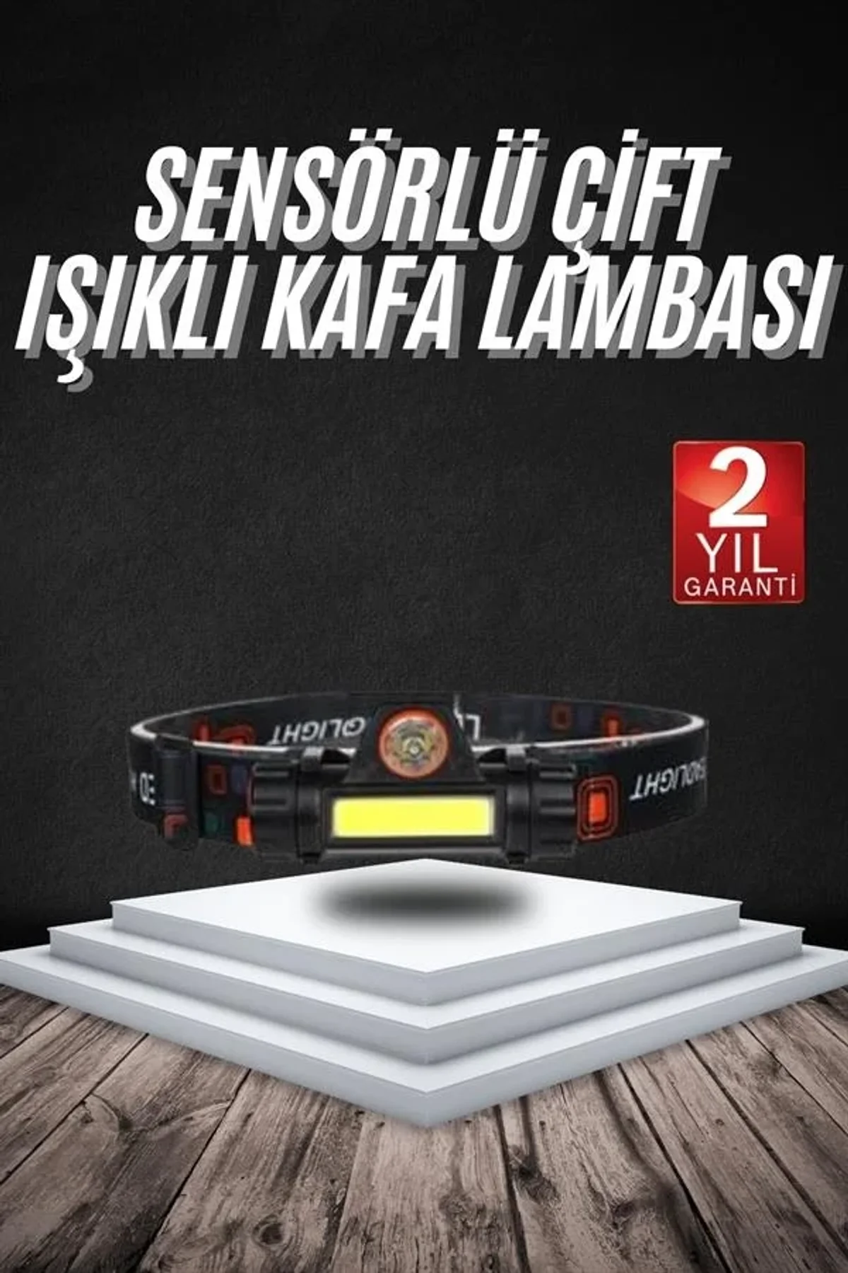 Kafa Lambası Çalışma Işığı Süper Parlak Mıknatıslı Lityum Lion Pilli - Just Cheap Store Görsel 3