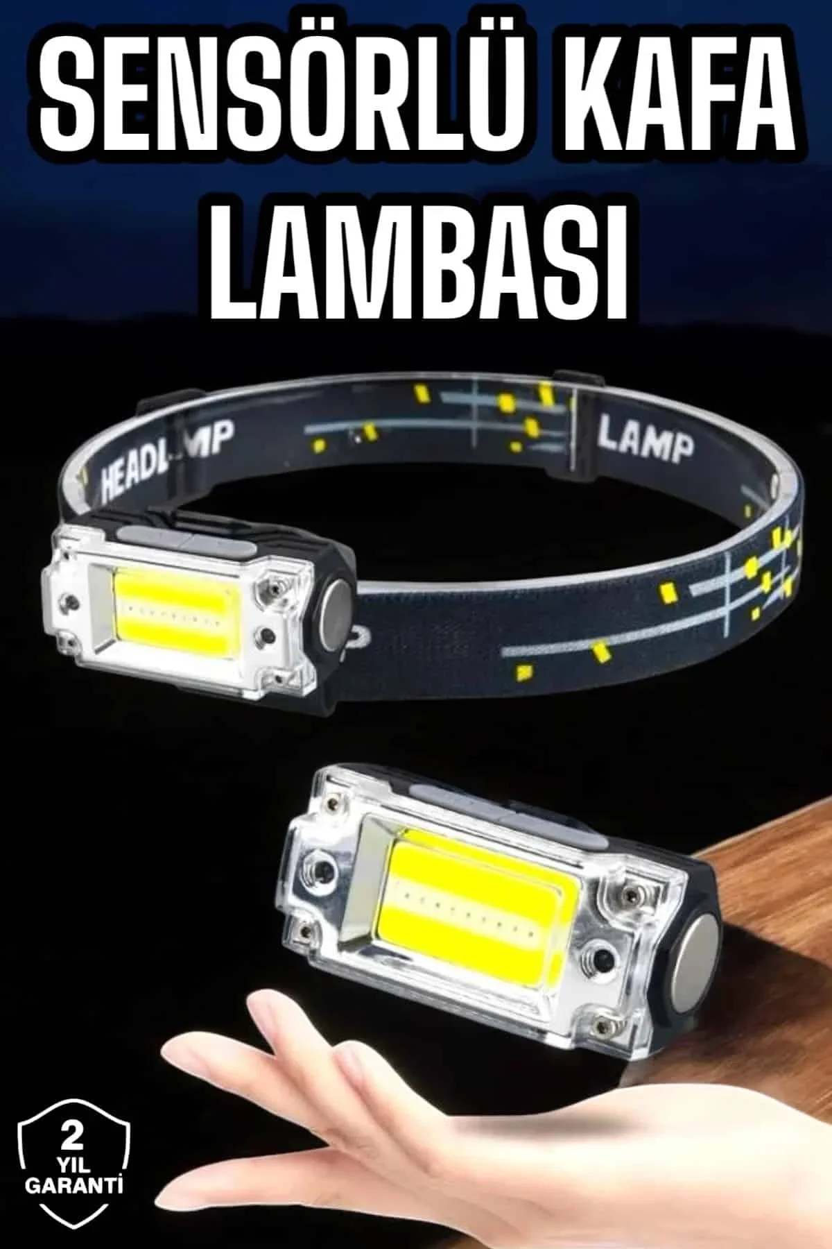 Kafa Lambası El Fenerli Kamp Lambası Usb Şarjlı Esnek Lamba - Just Cheap Store Görsel 2