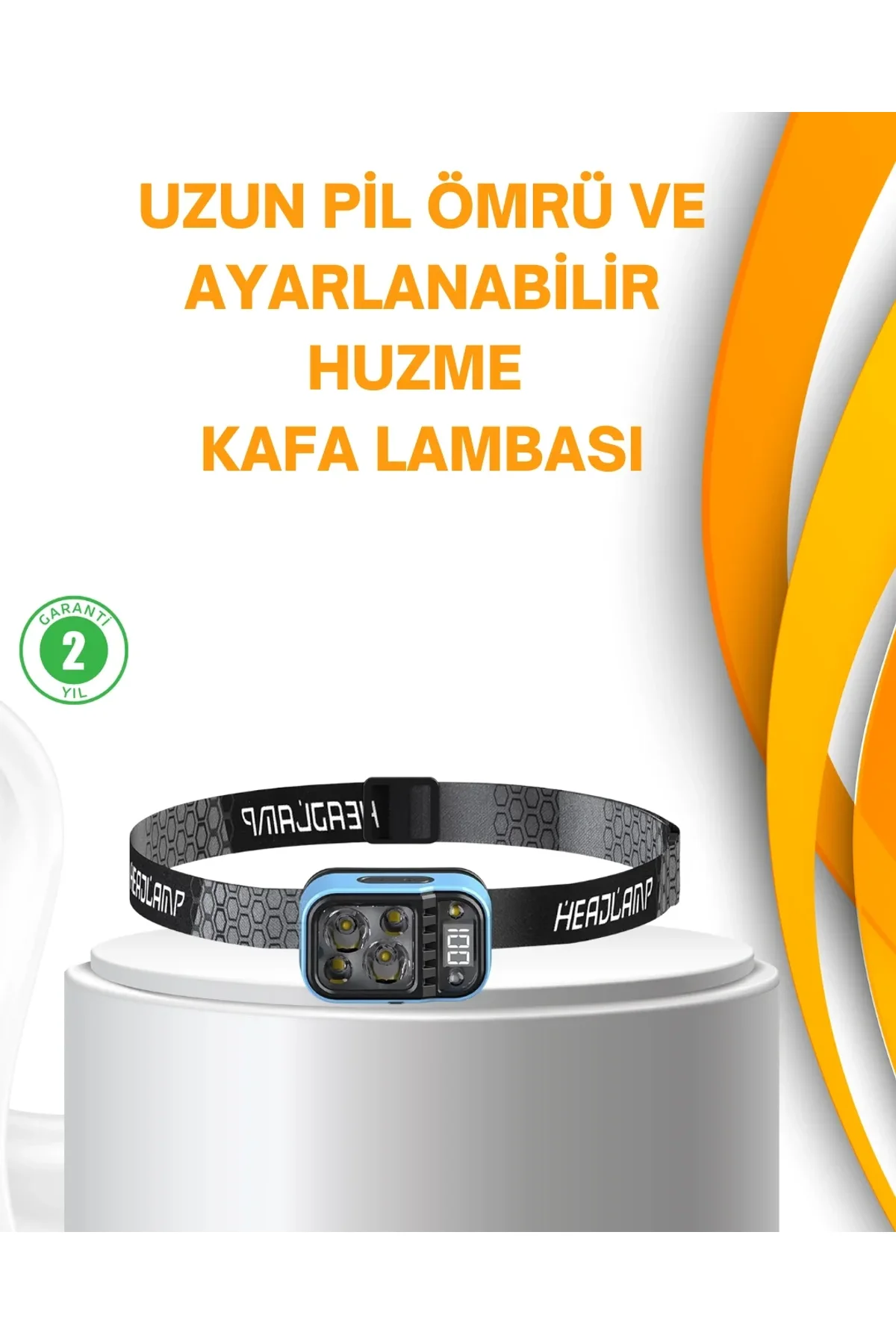 Su Geçirmez Led Kafa Lambası 53 Çalışma Modu Güç Ekranlı - Just Cheap Store Görsel 2