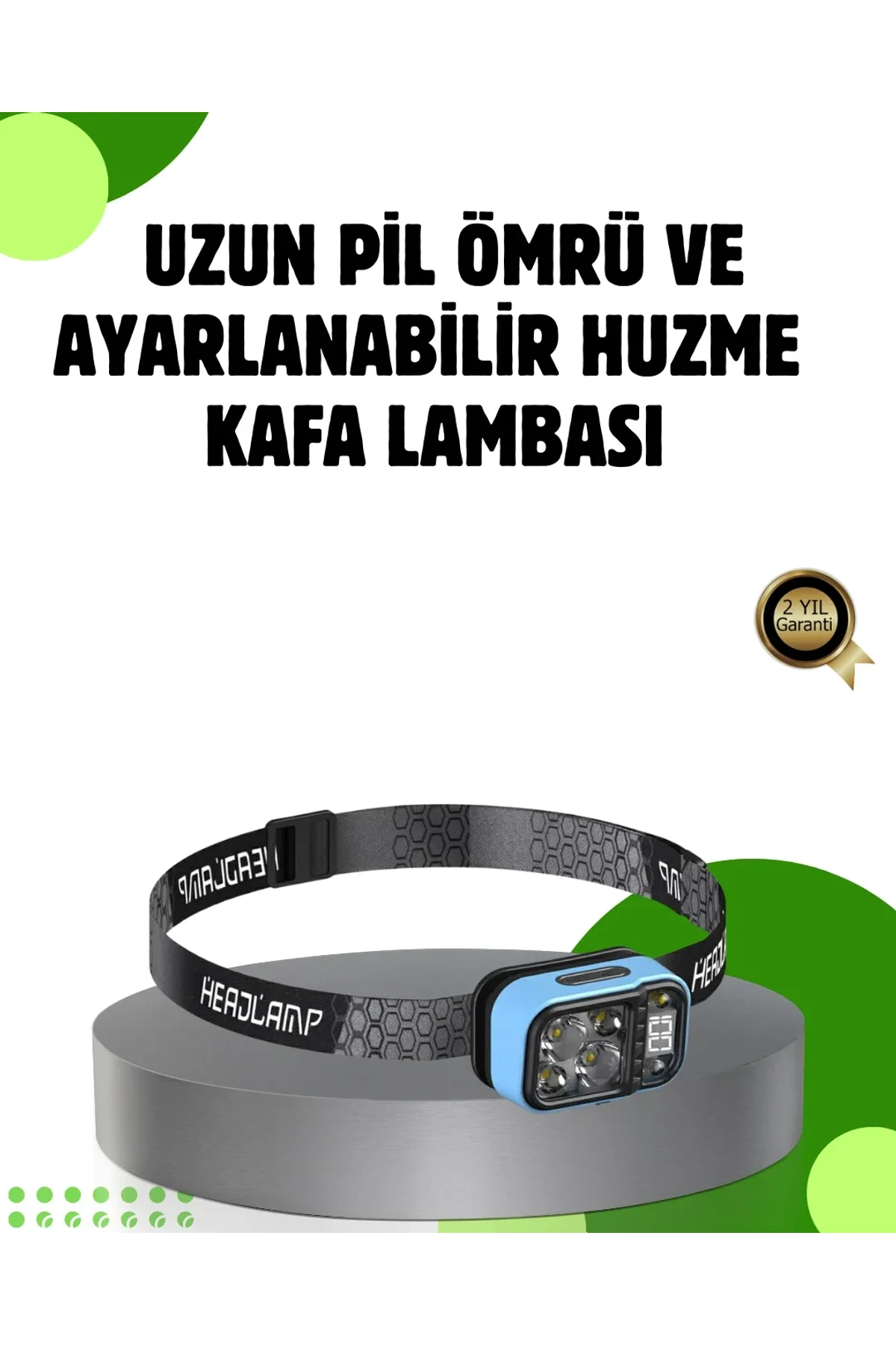 53 Modlu Süper Parlak Led Kafa Lambası Type C Şarjlı Güç Göstergeli - Just Cheap Store Görsel 2