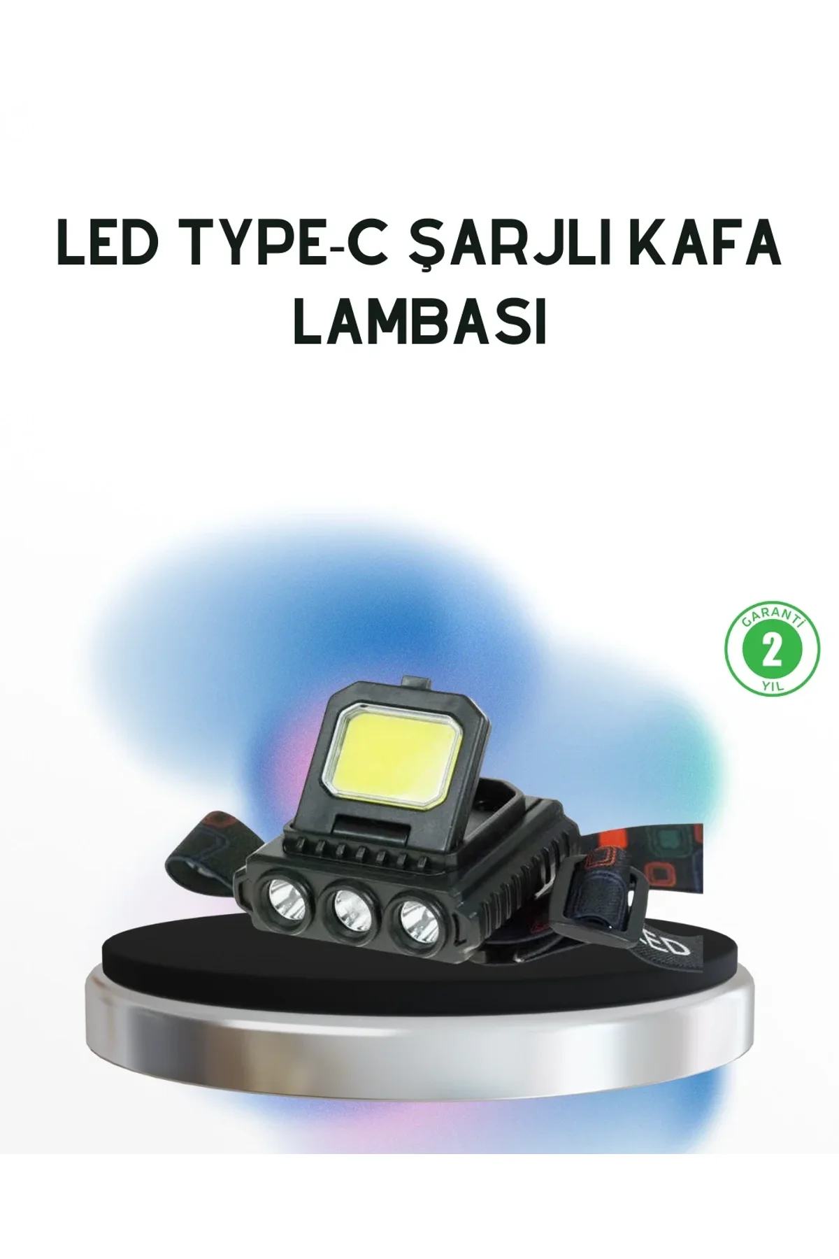 Şarjlı Led Kafa Lambası 800 Lumen Cob Xpe Ayarlanabilir Başlıklı - Just Cheap Store Görsel 2