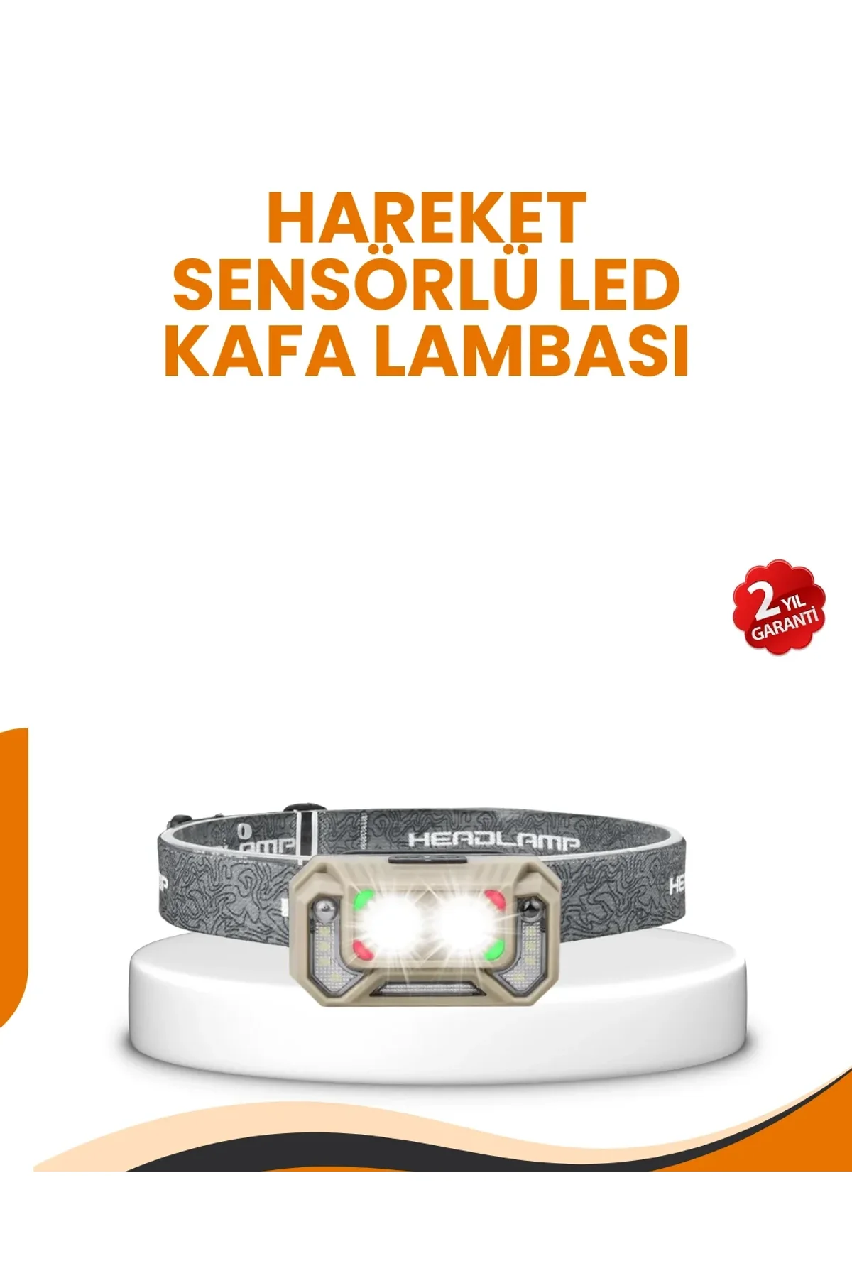 Uzun Menzilli Sensörlü Led Kafa Lambası Kamp Ve Yürüyüş - Just Cheap Store Görsel 2