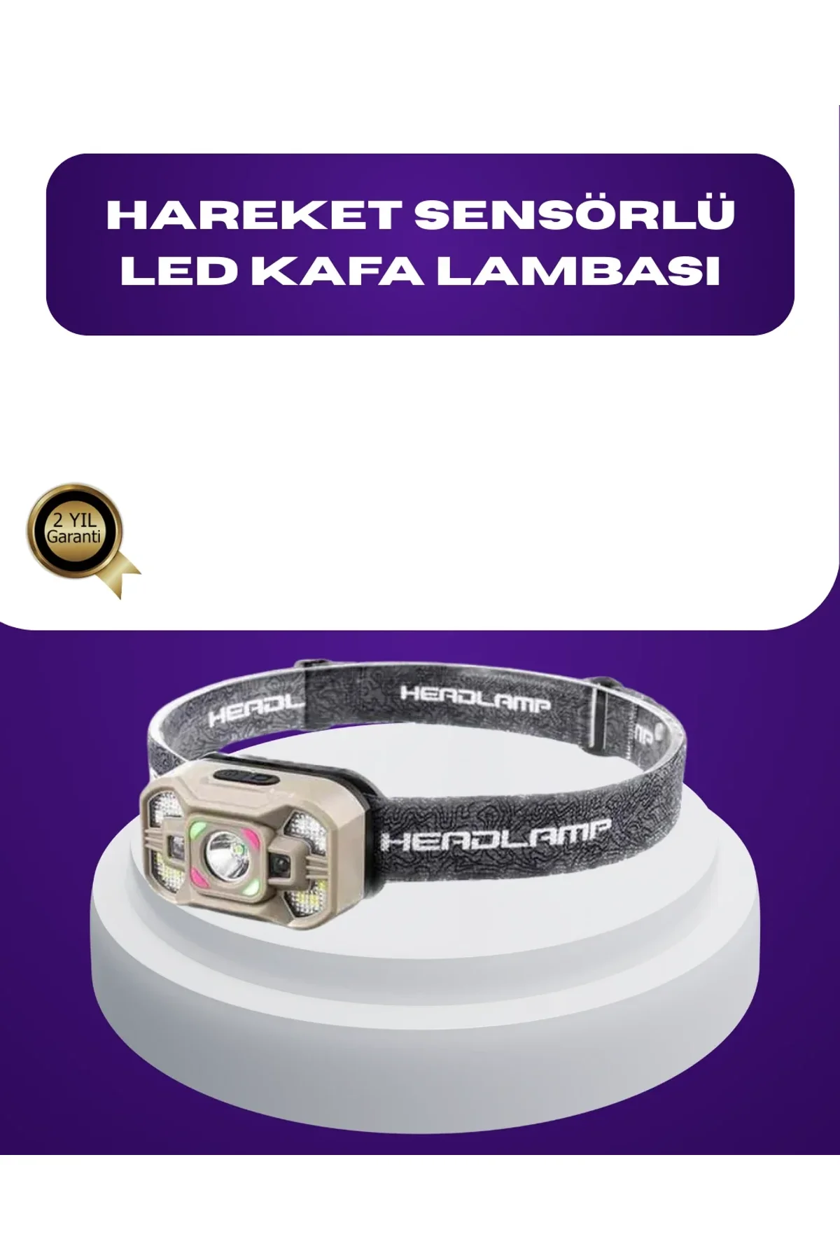 Wave Sensörlü Led Kafa Lambası Şarjlı Ayarlanabilir Işık - Just Cheap Store Görsel 2