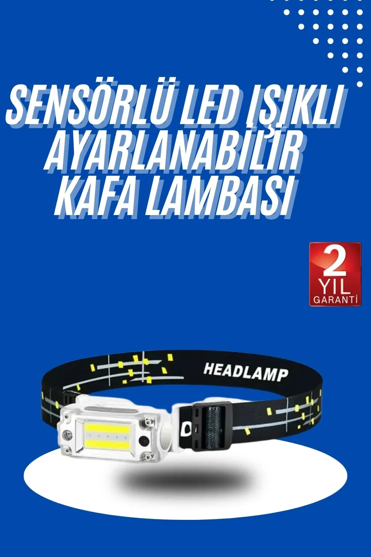 Kafa Lambası, Su Geçirmez Kafa Feneri 3 Mod Aydınlatma - Just Cheap Store Görsel 2