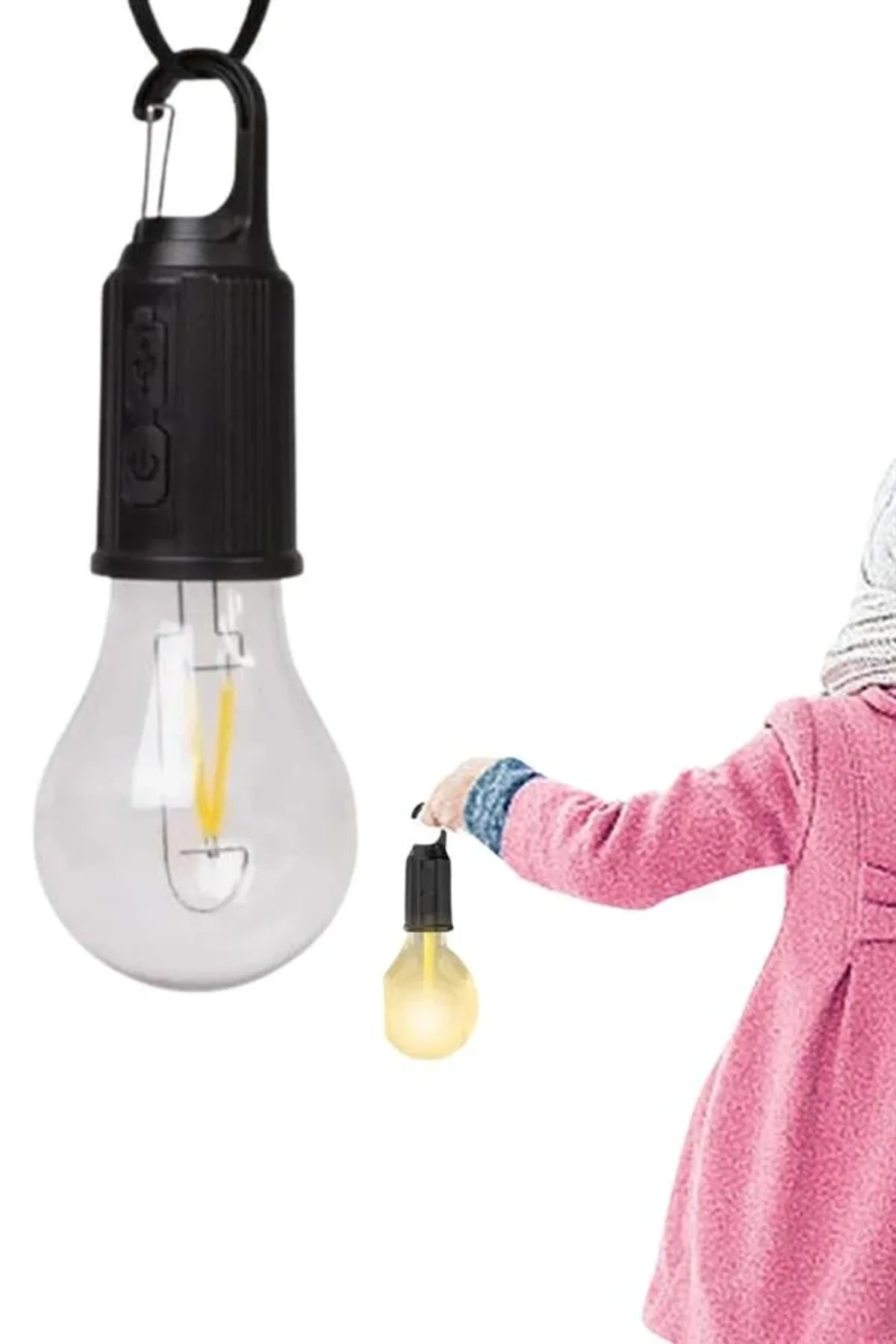 Taşınabilir Askılı Ampul Kamp Lambası Askılı Type-c Şarjlı Bahçe Lambası - Just Cheap Store Görsel 4