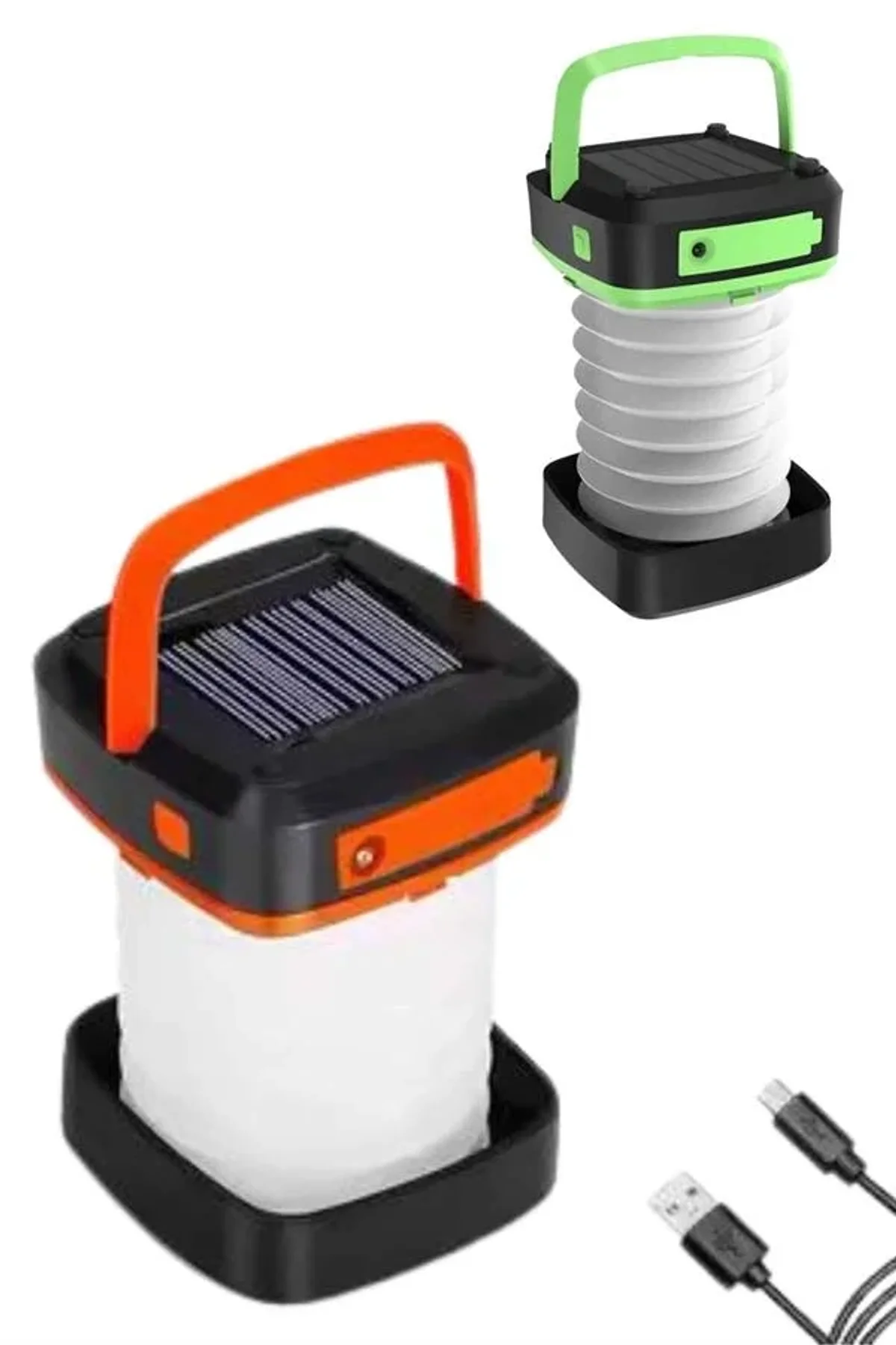 Katlanabilir Kamp Lambası Akordiyon Lamba Şarjlı 3 Kademeli Solar - Just Cheap Store Görsel 5