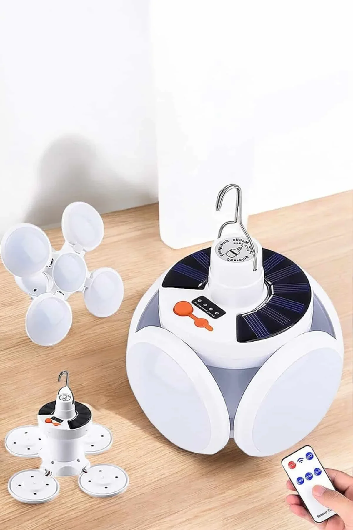 Katlanabilir Taşınabilir Kamp Lambası Işıldak Beyaz Işık Güneş Enerjili Solar Aydınlatma - Just Cheap Store Görsel 4
