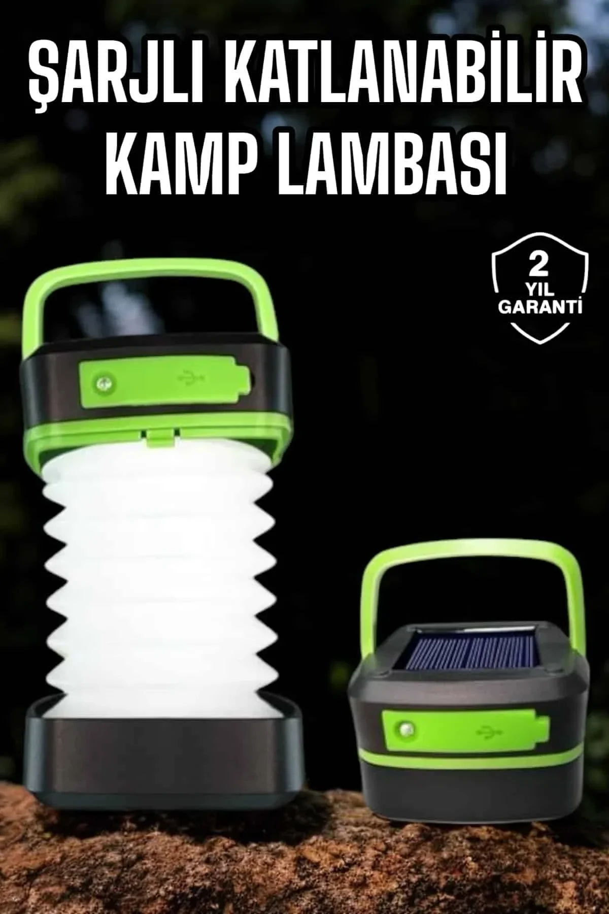 Led Lamba Kamp Lambası Hafif Taşınabilir Şarj Süreli Akordeon El Fenerli - Just Cheap Store Görsel 2