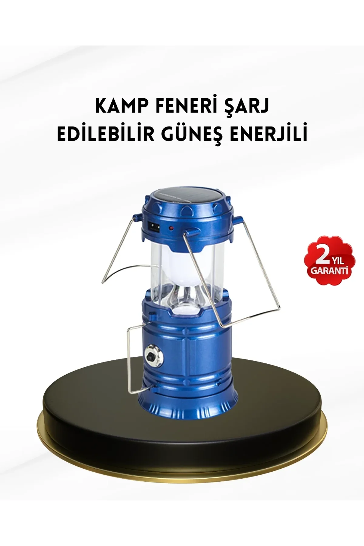 Solar Kamp Lambası Kızak Sistemli Şarjlı Taşınabilir Doğa Yürüyüşü Işığı - Just Cheap Store Görsel 2