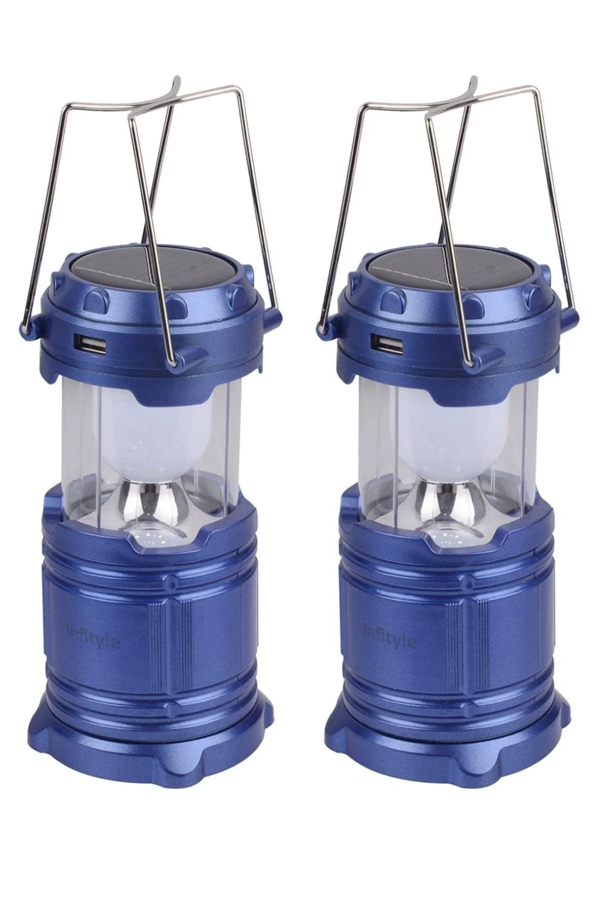 Kamp Lambası Solar Şarjlı Kızaklı Kamp Feneri Led Lamba Işıldak - Just Cheap Store Görsel 5