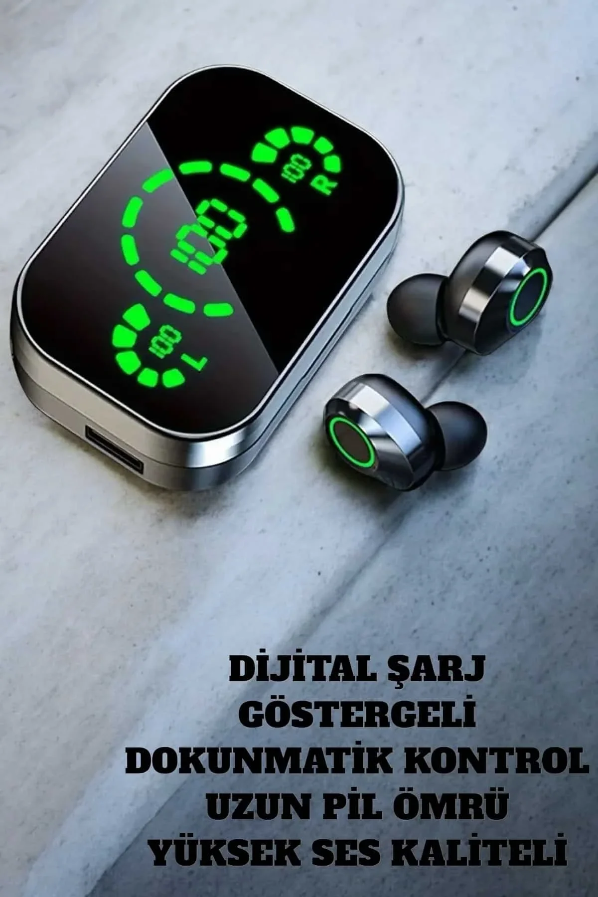 Bluetooth Kulaklık Mikrofonlu Dokunmatik Kontrol Anc Özelliği - Just Cheap Store Görsel 3