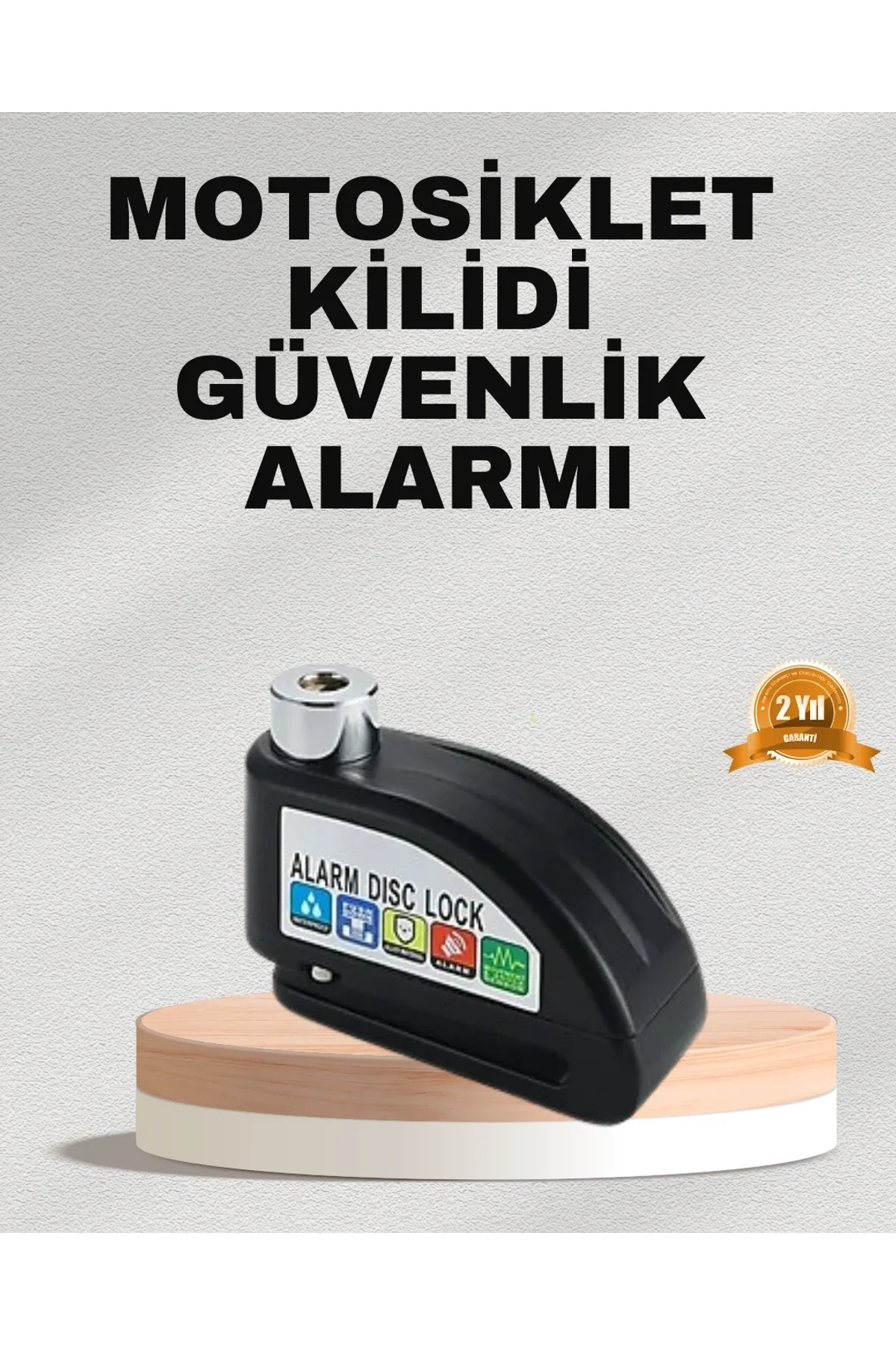 Ekonomik Alarm Disk Kilidi Motosiklet Scooter Bisiklet Güvenlik - Just Cheap Store Görsel 2