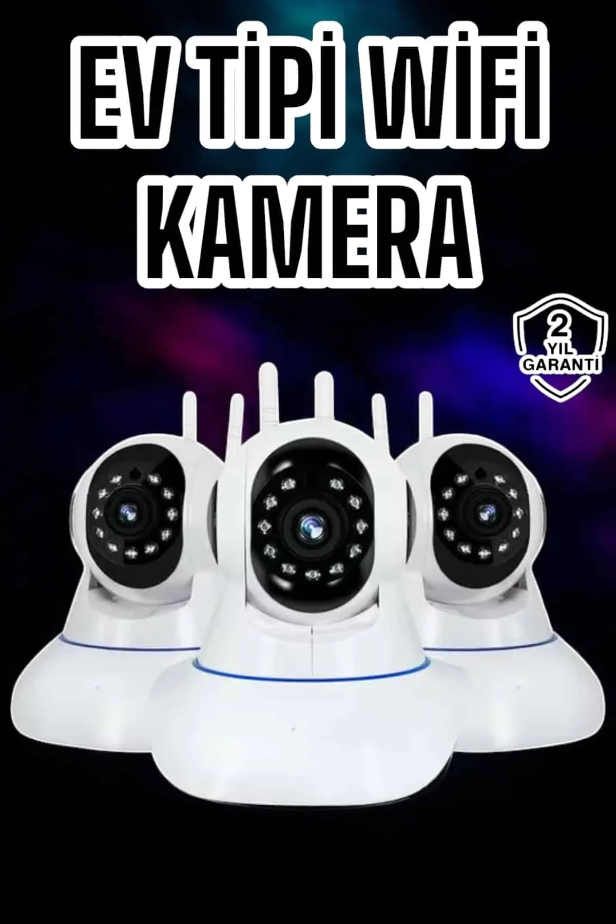 Wifi Kamerası Çift Yönlü Bebek Güvenlik Kamerası Gece Görüşlü - Just Cheap Store Görsel 2