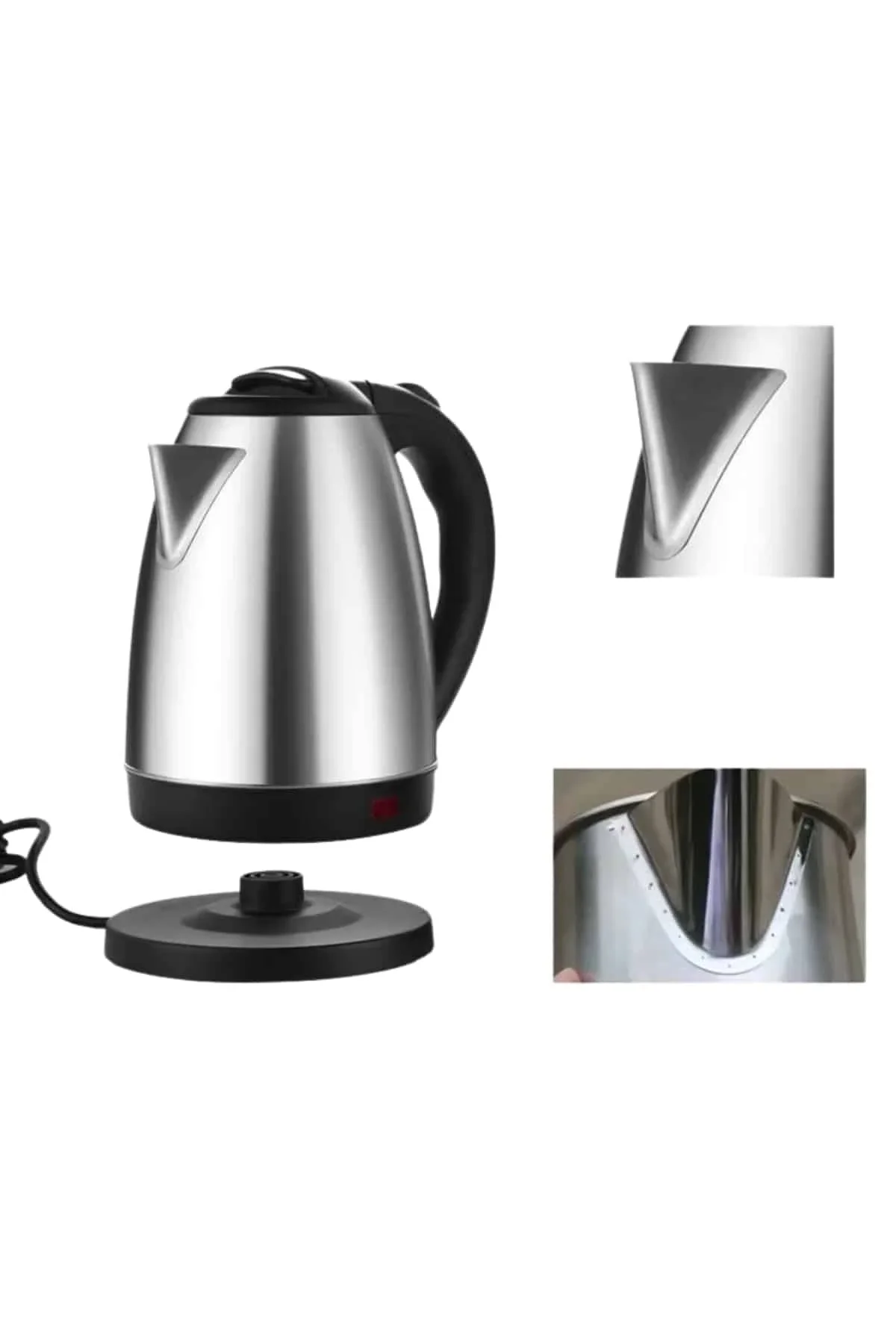 Su Isıtıcı 220 - 240 V Paslanmaz Çelik Kettle Uzun Ömürlü 2000 Watt - Just Cheap Store Görsel 4