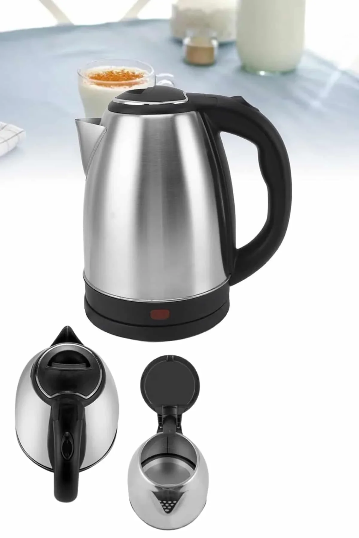 Yeni Nesil Saplı Uzun Ömürlü Paslanmaz Çelik Su Isıtıcı Kettle - Just Cheap Store Görsel 3