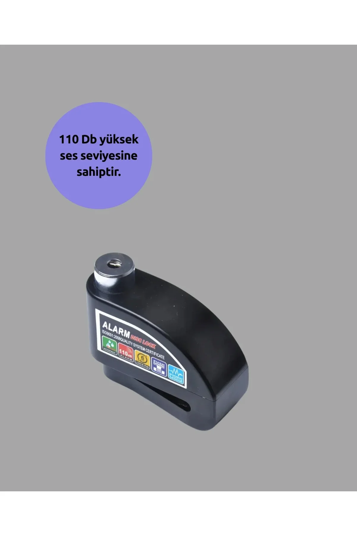 Motosiklet Ve Bisiklet İçin 6mm Pinli Alarmlı Disk Kilidi - Just Cheap Store Görsel 3
